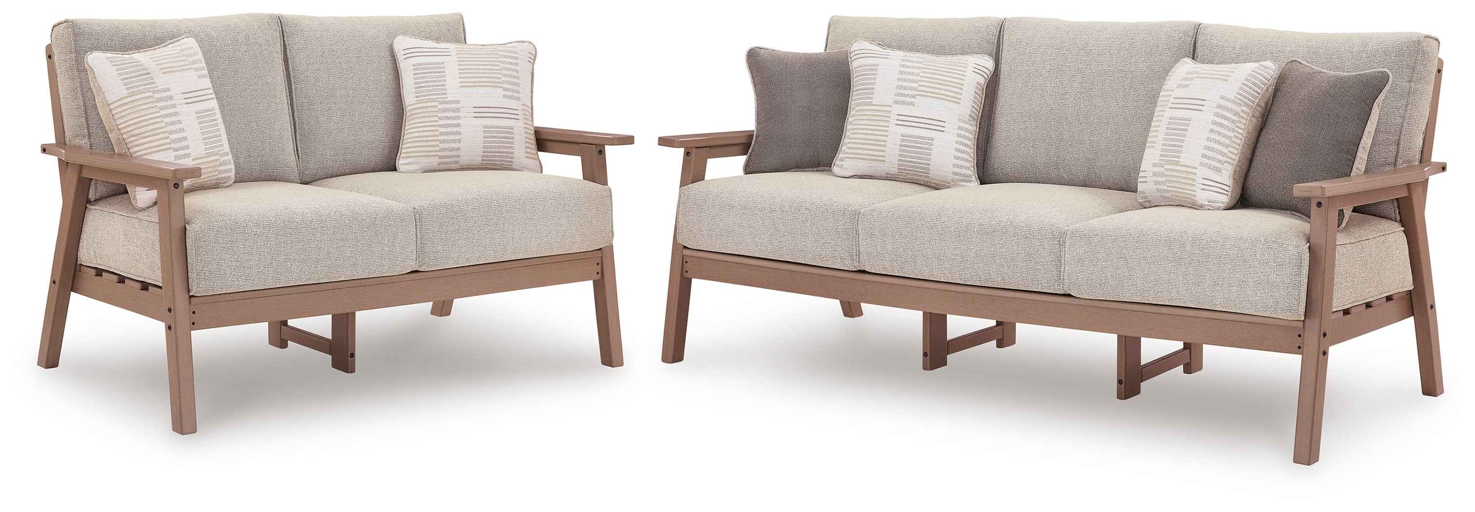 Grover Beach Driftwood Outdoor Sofa and Lovesea