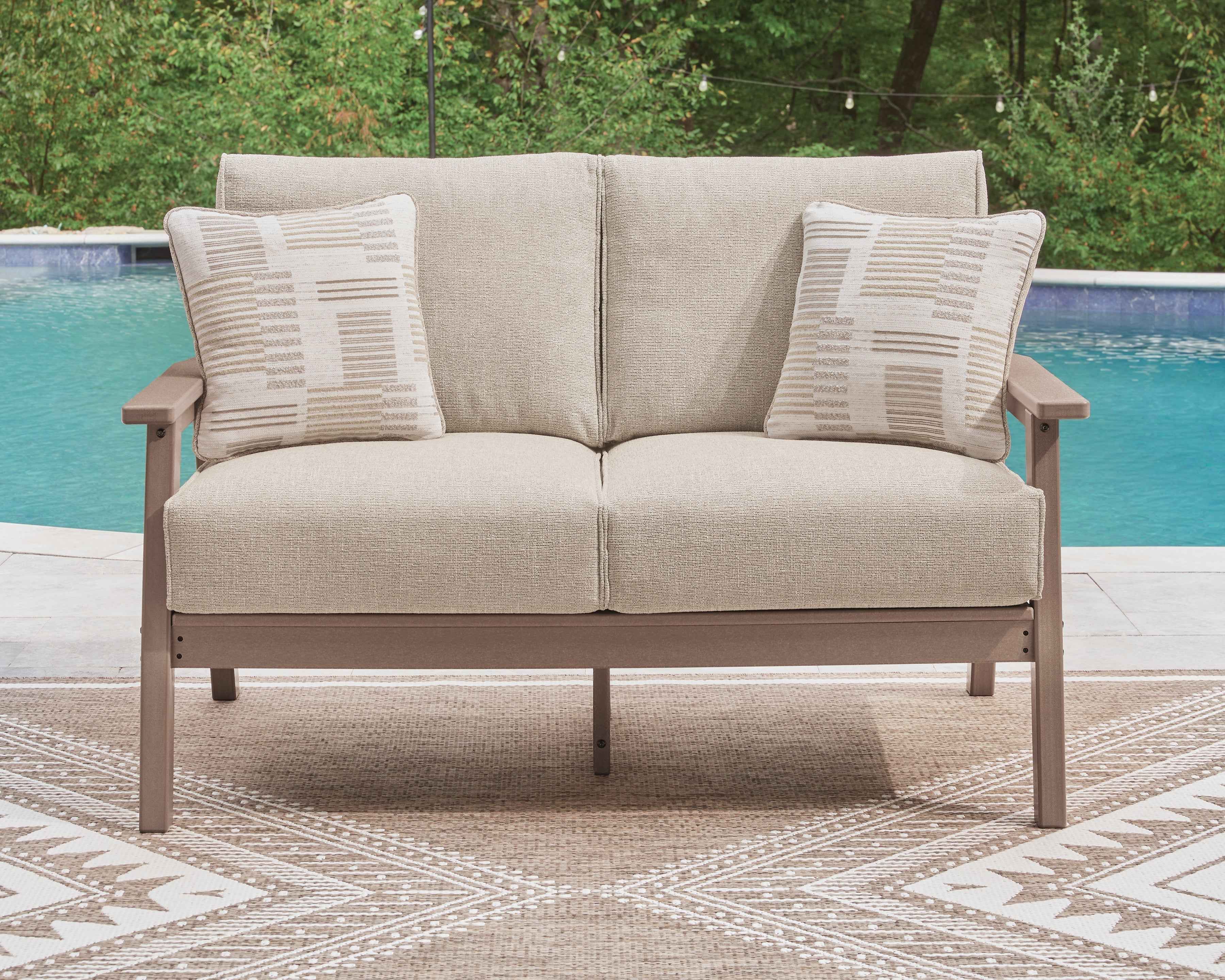 Grover Beach Driftwood Outdoor Sofa and Lovesea - Image 8