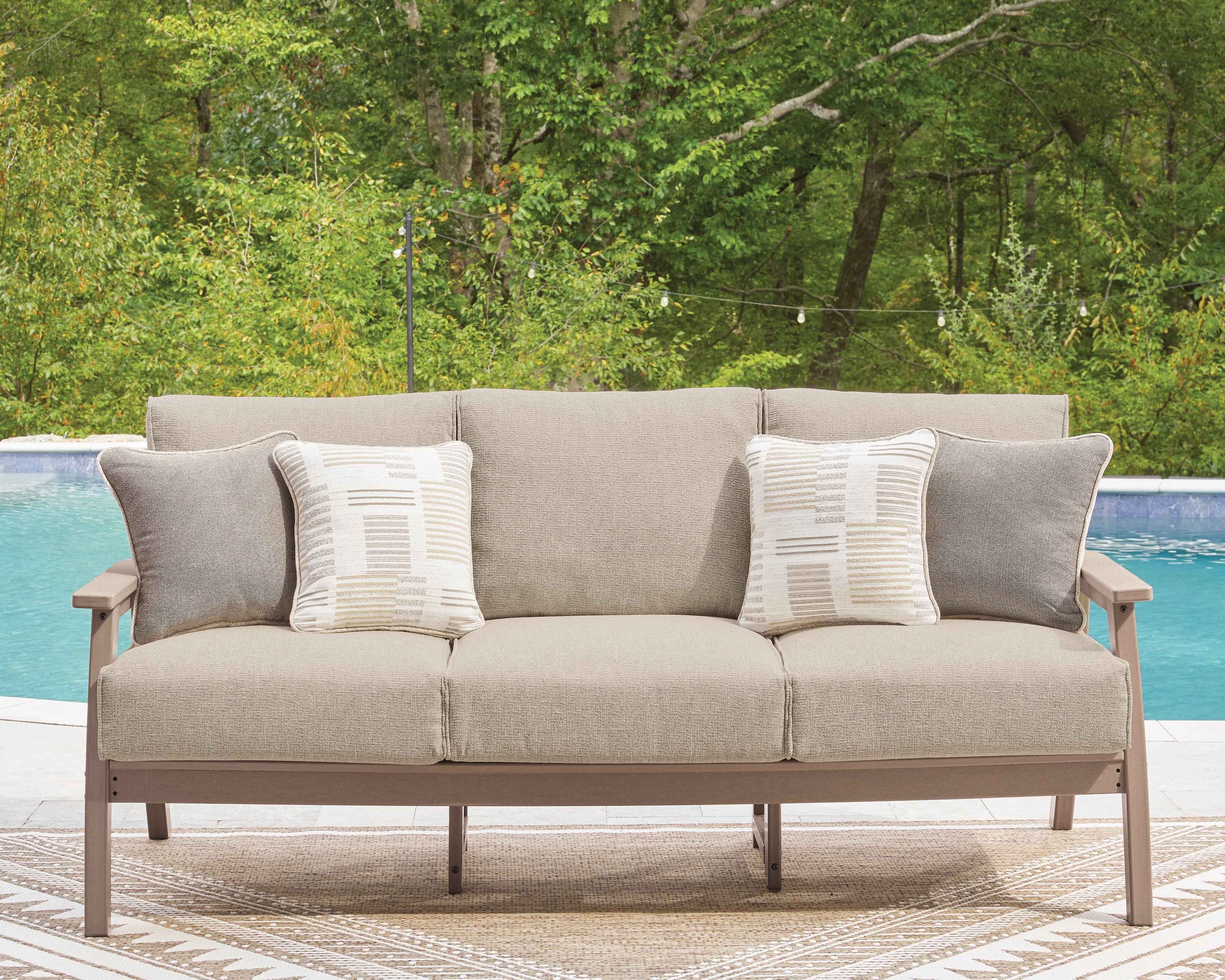 Grover Beach Driftwood Outdoor Sofa and Lovesea - Image 9