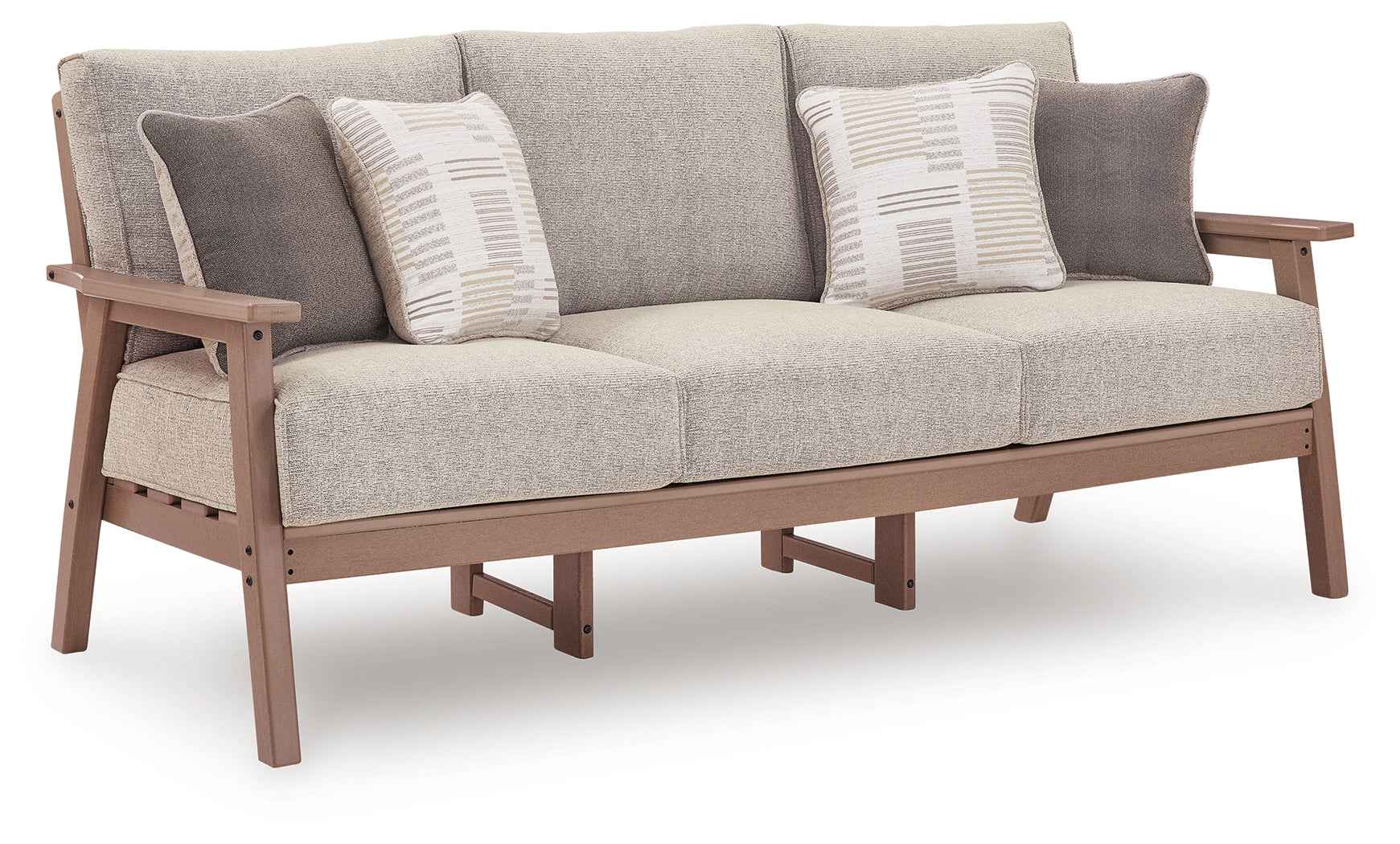 Grover Beach Driftwood Outdoor Sofa, Loveseat, and Coffee Table - Image 6