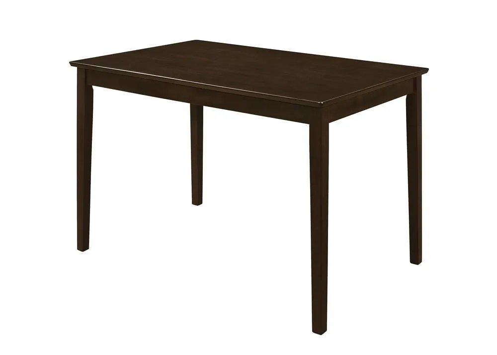 Guillen Cappuccino/Dark Brown 5-Piece Dining Set with Bench - Image 4