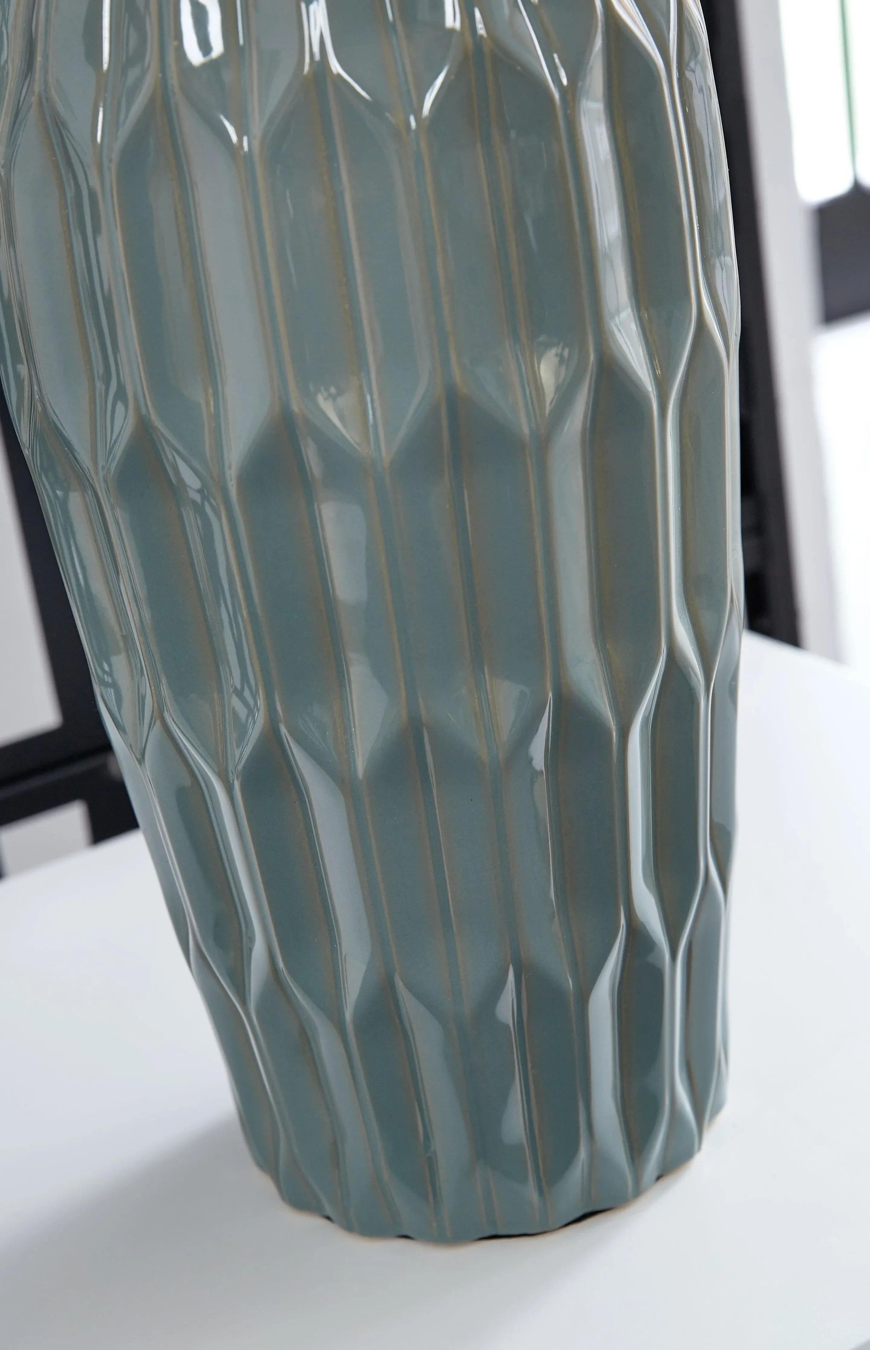 Hadbury Pale Blue/Teal Table Lamp - Image 4