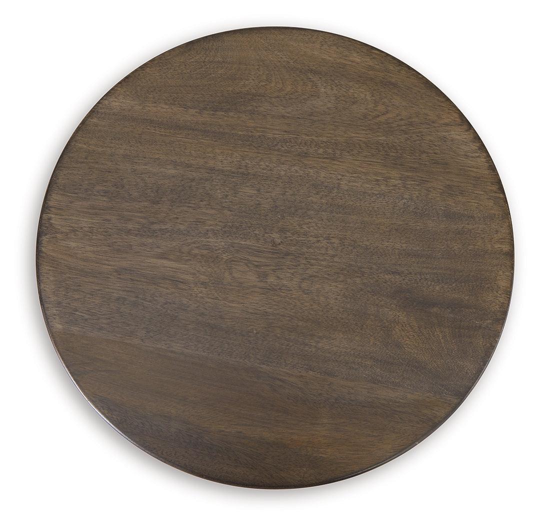 Hadcher Cream/Brown Accent Table - Image 5