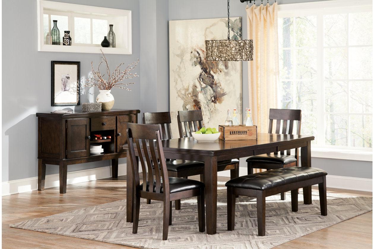 Haddigan Dark Brown Dining Bench - Image 3