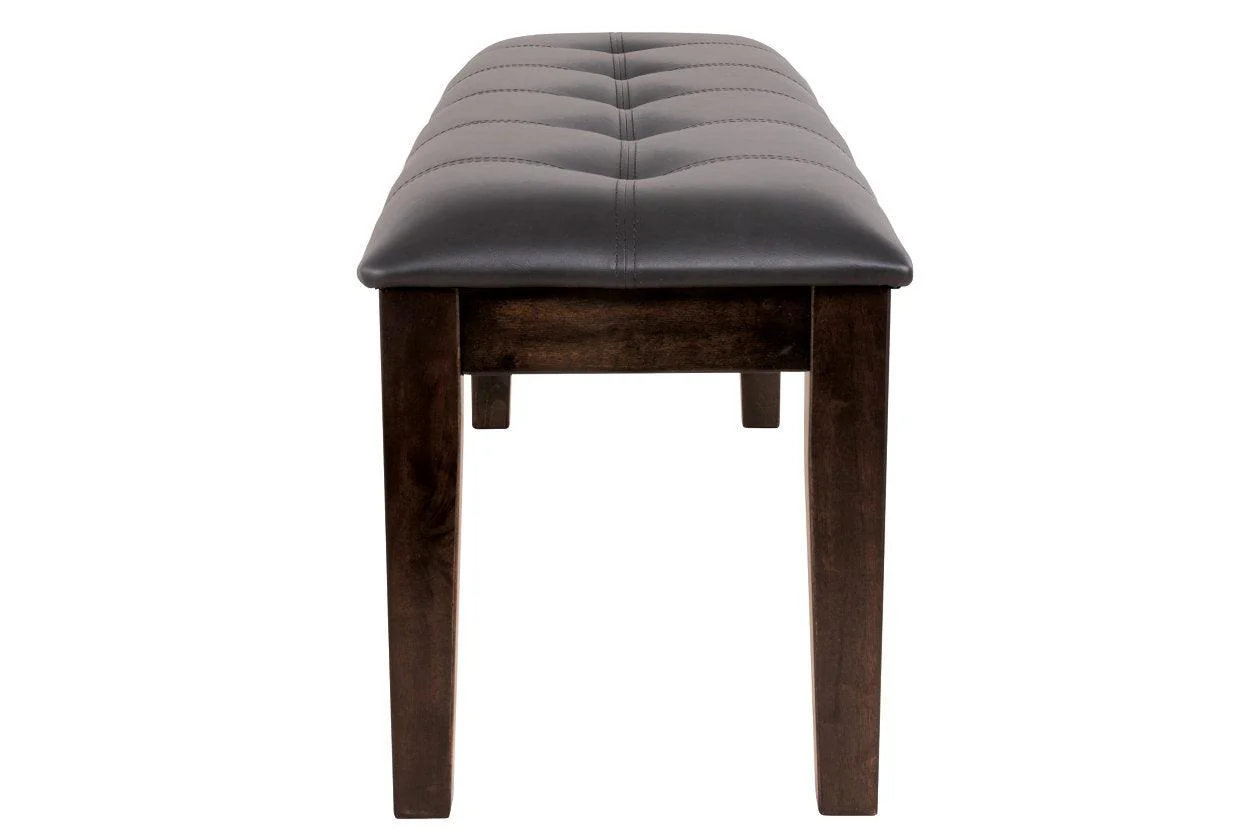 Haddigan Dark Brown Dining Bench - Image 4
