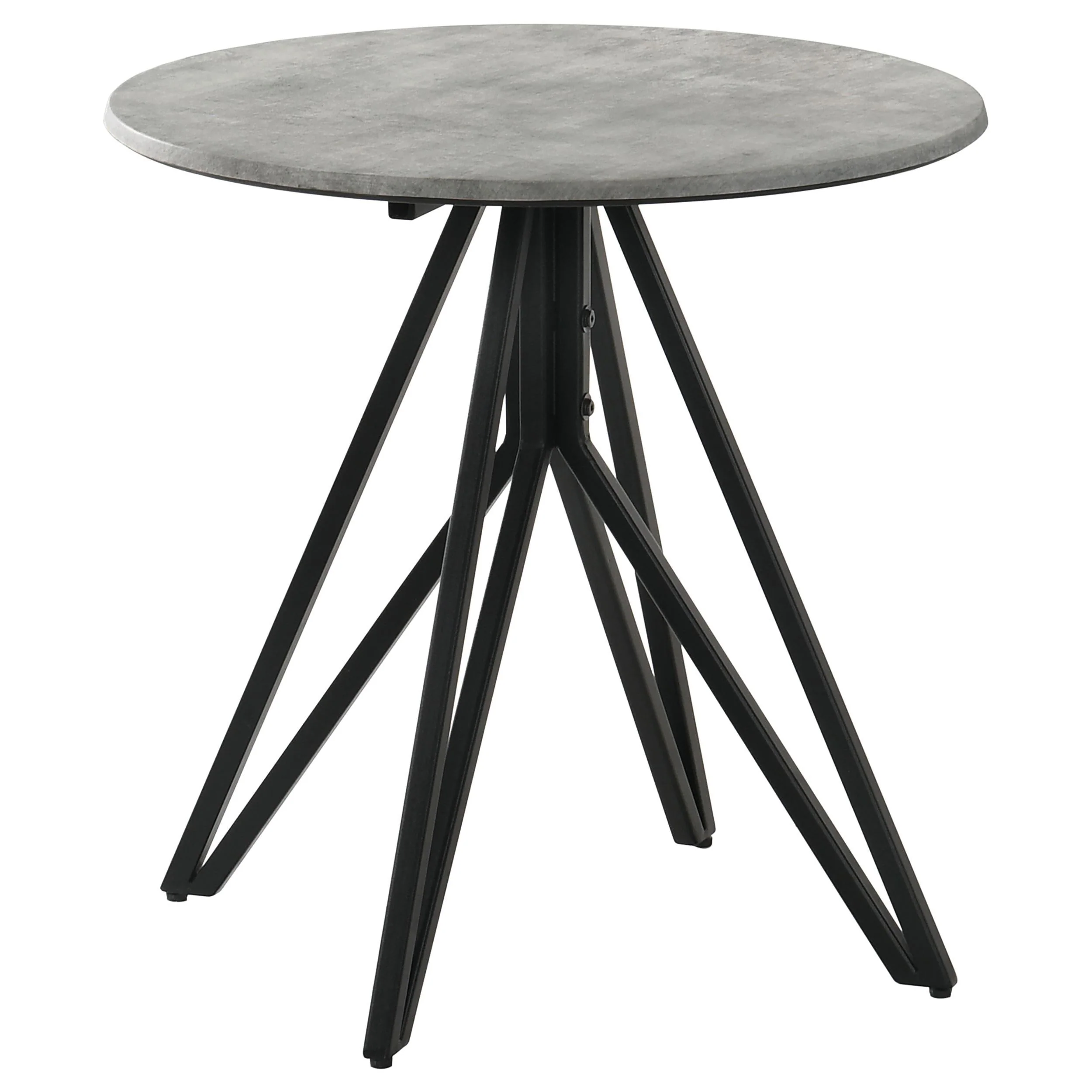 Hadi Cement 2-Piece Round Coffee and End Table Set - Image 3