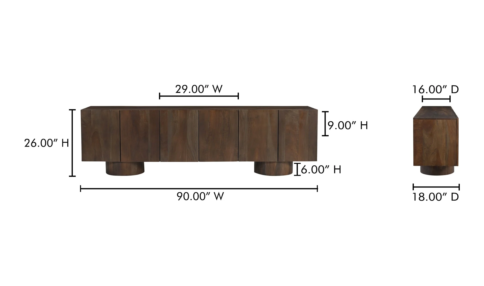 Hadley Media Unit Warm Brown - Image 11