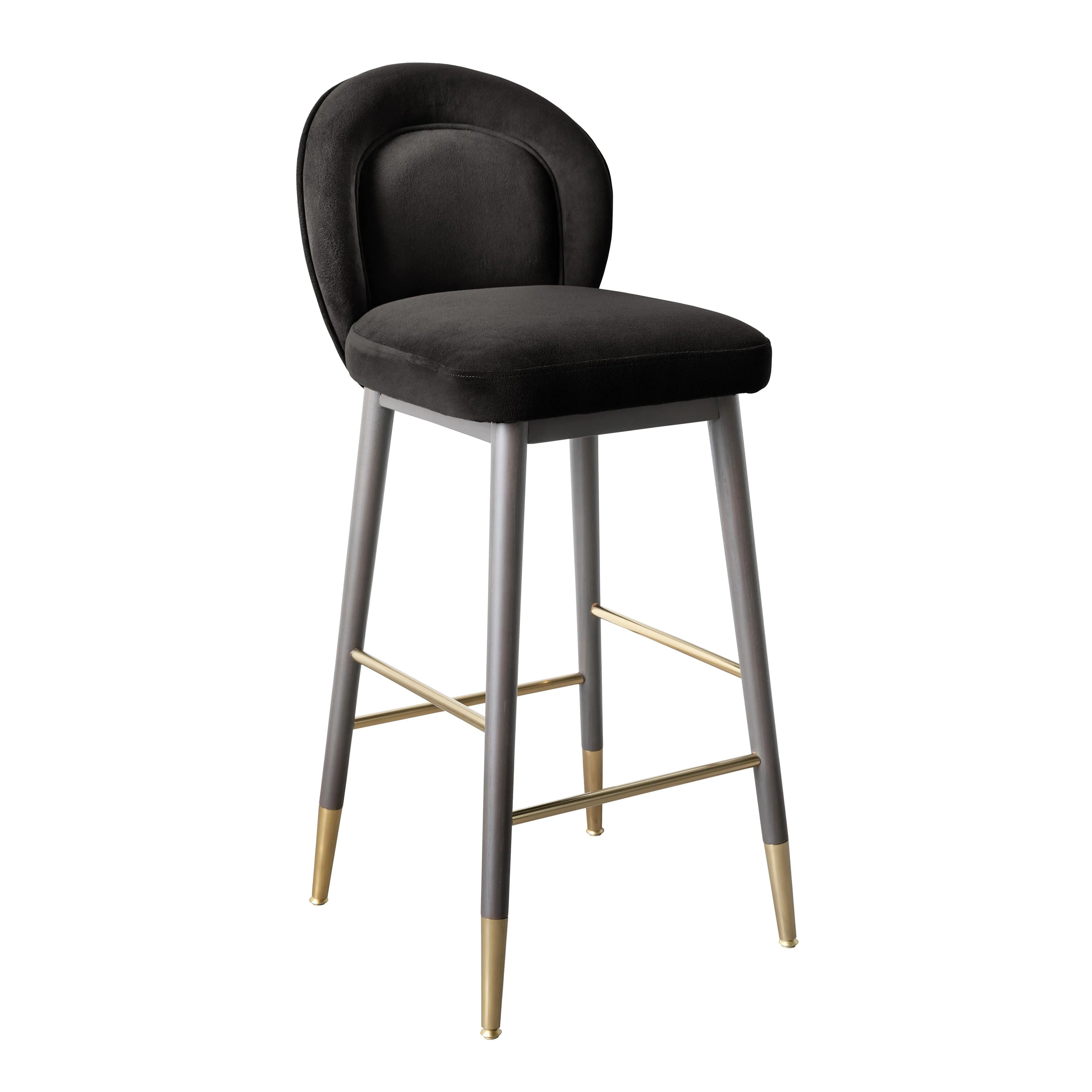 Hailey Velvet Stool - Image 13