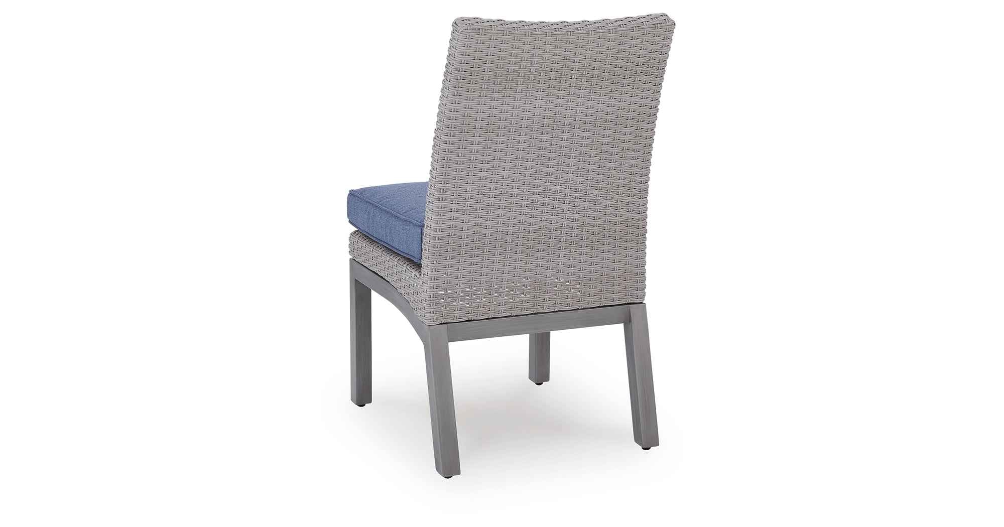 Half Moon Beach Blue/Gray Outdoor Side Chair with Cushion (Set of 2) - Image 12