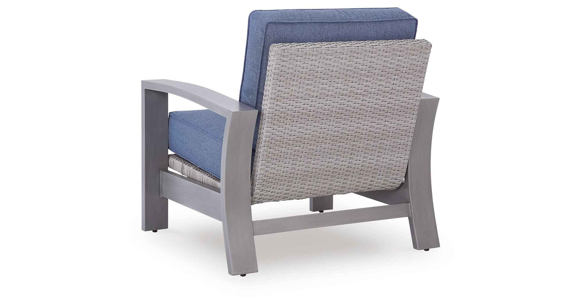 Half Moon Beach Blue/Gray Outdoor Spring Lounge Chair - Image 9