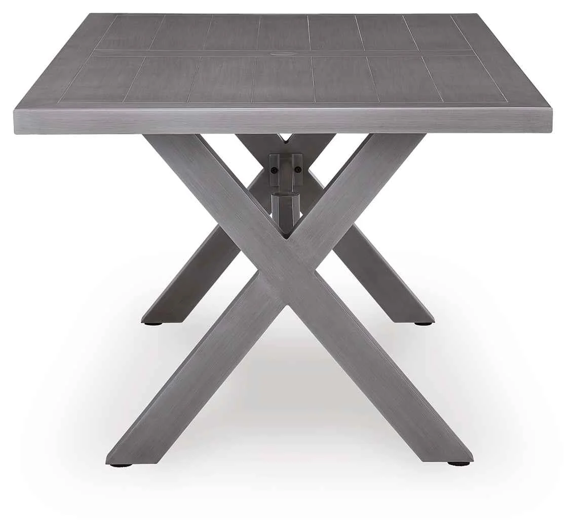 Half Moon Beach Gray Outdoor Dining Table - Image 4