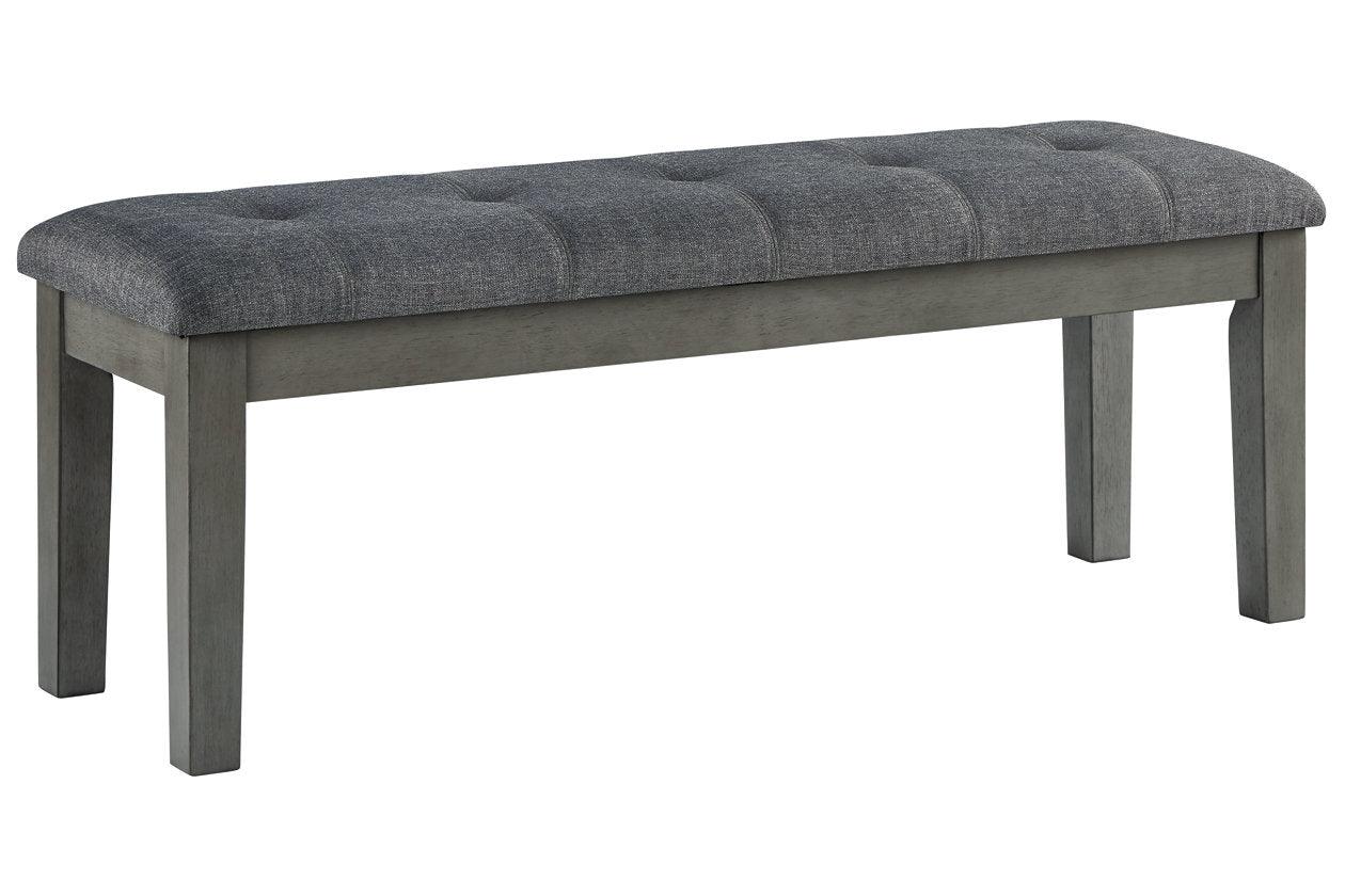 Hallanden Two-tone Gray 50" Dining Bench - Image 2