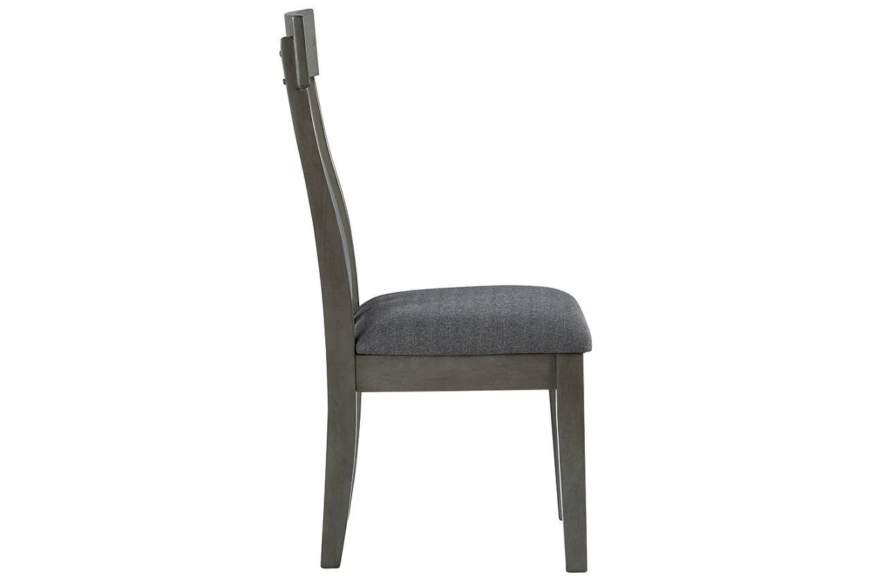 Hallanden Two-tone Gray Dining Chair, Set of 2 - Image 3