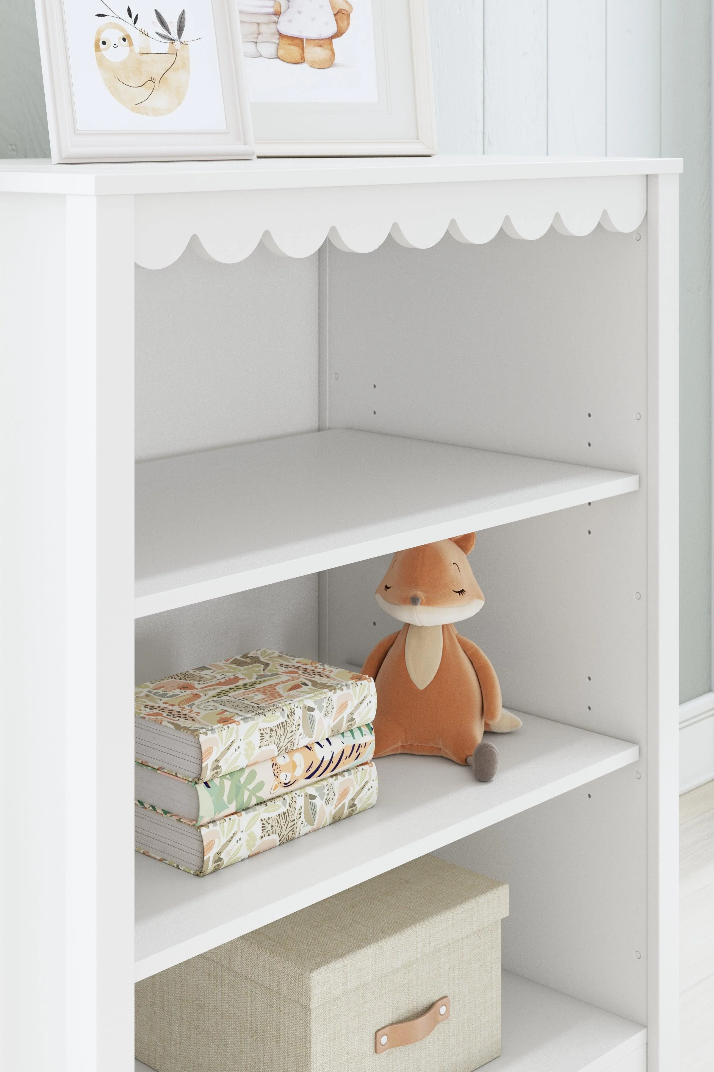 Hallityn White Bookcase - Image 8