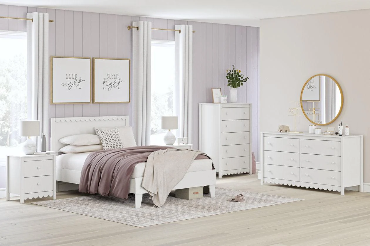 Hallityn White Full Panel Platform Bed - Image 10