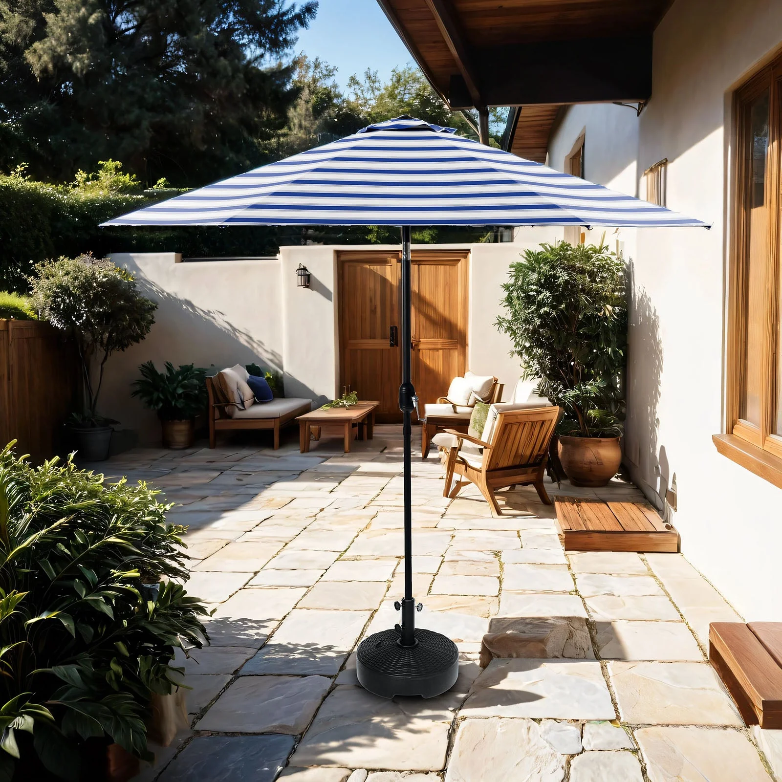 Halo Blue/White/Black Market Umbrella