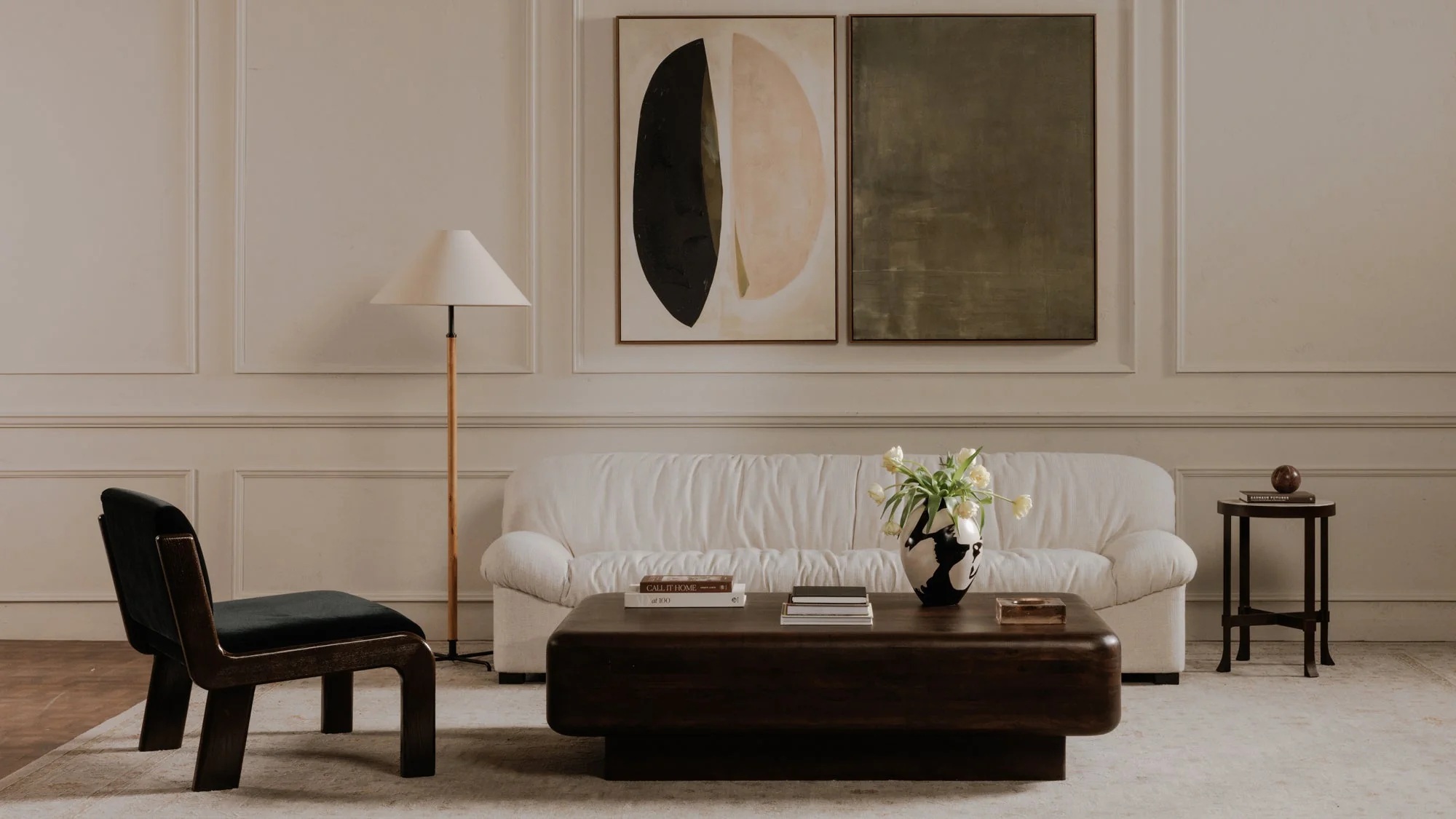 Halston Sofa Flecked Oat - Image 2