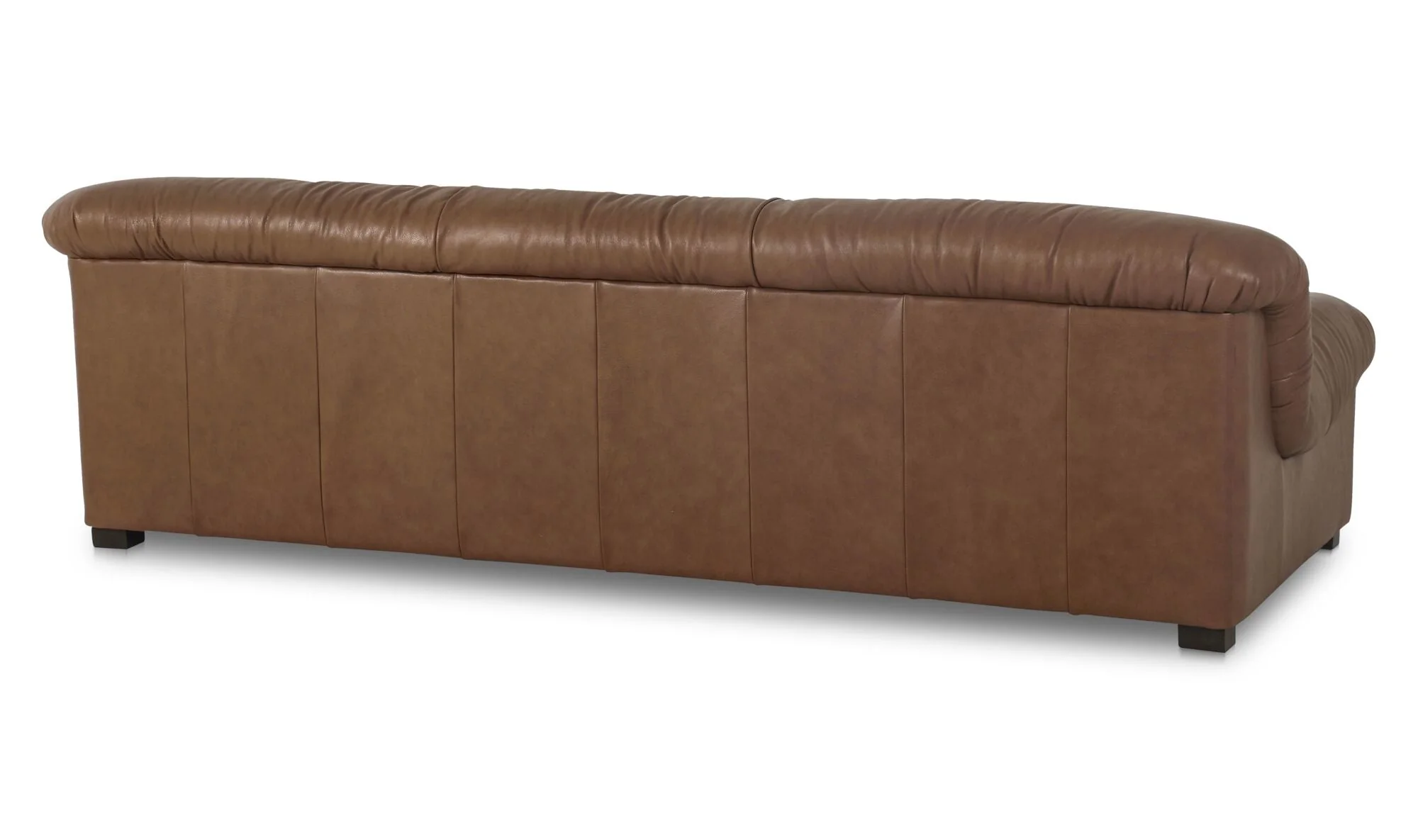 Halston Sofa Tan Leather - Image 4