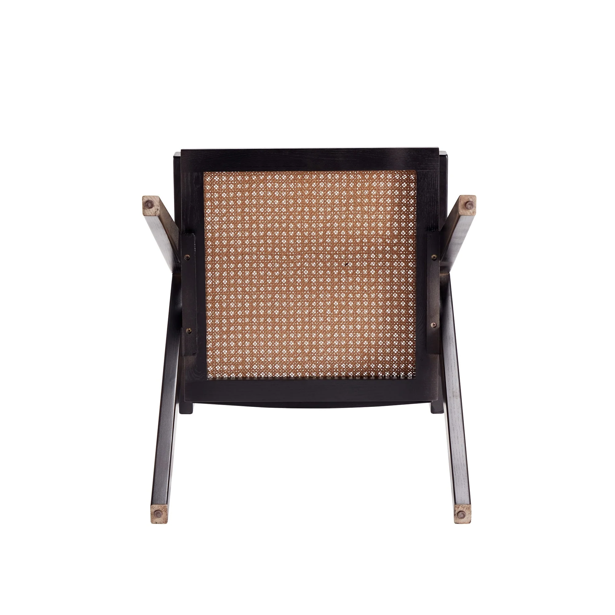 Hamlet Dining Arm Chair in Black and Natural Cane - Image 9