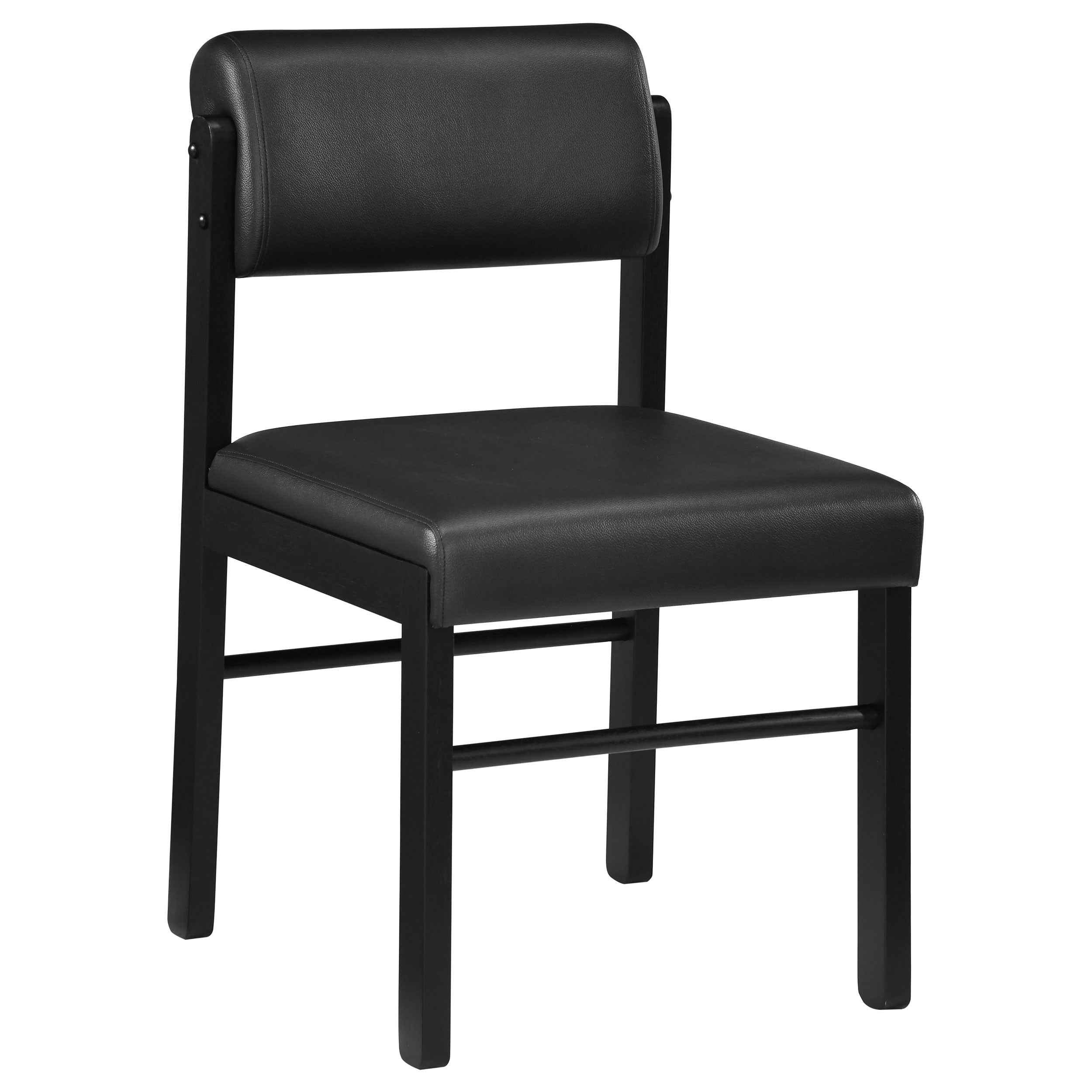 Hamlyn Black 5-piece Round Wood Dining Set - Image 4