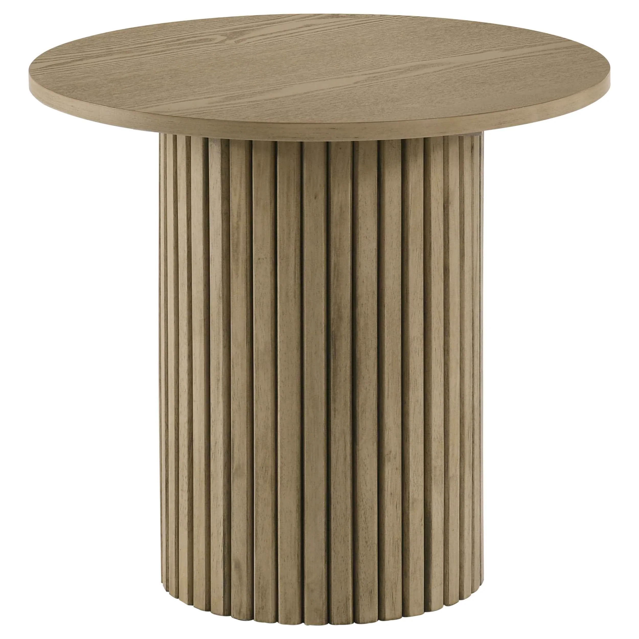 Hamlyn Black/Natural Oak 5-piece Round Wood Counter Height Dining Set - Image 2