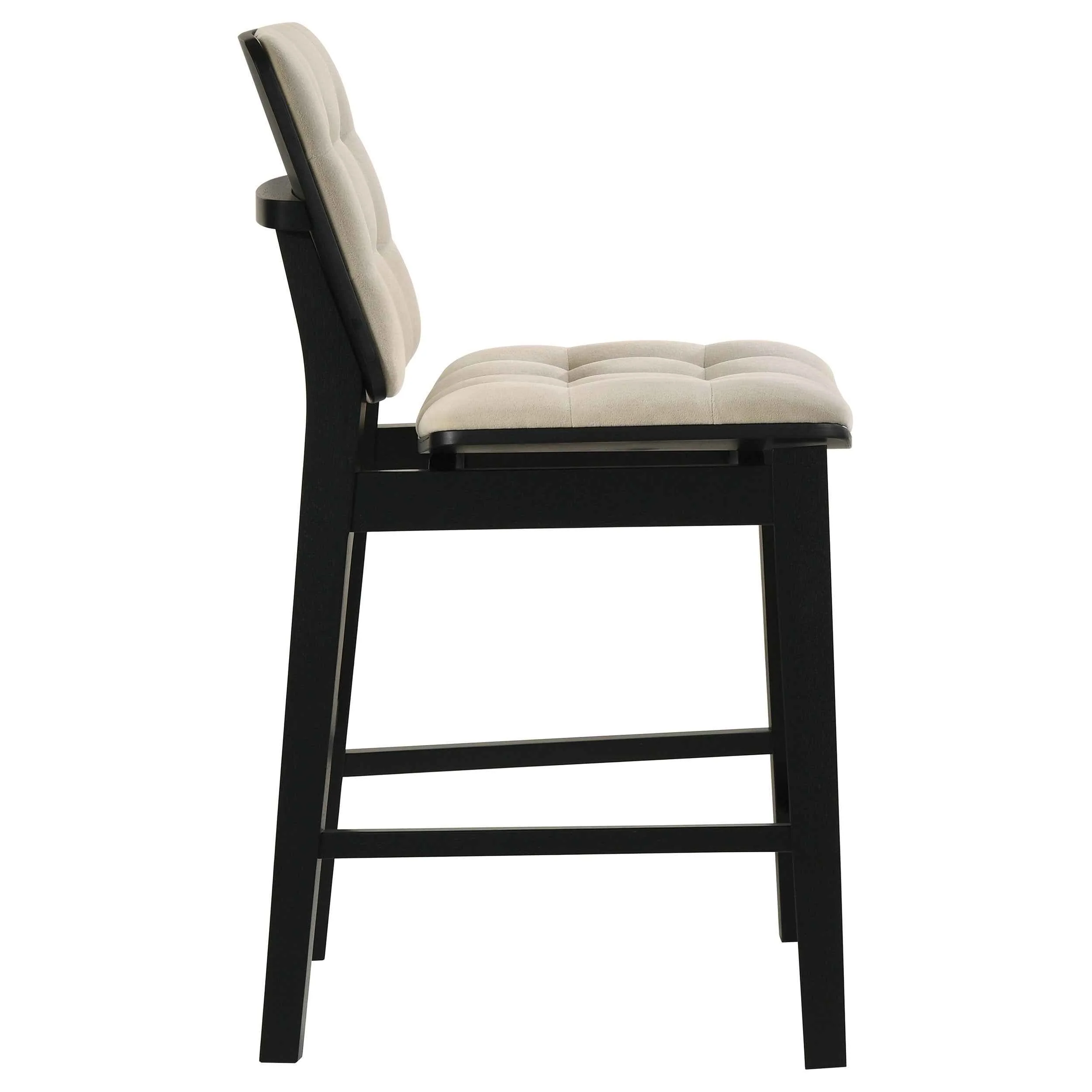 Hamlyn Cream/Black 5-piece Round Wood Counter Height Dining Set - Image 8