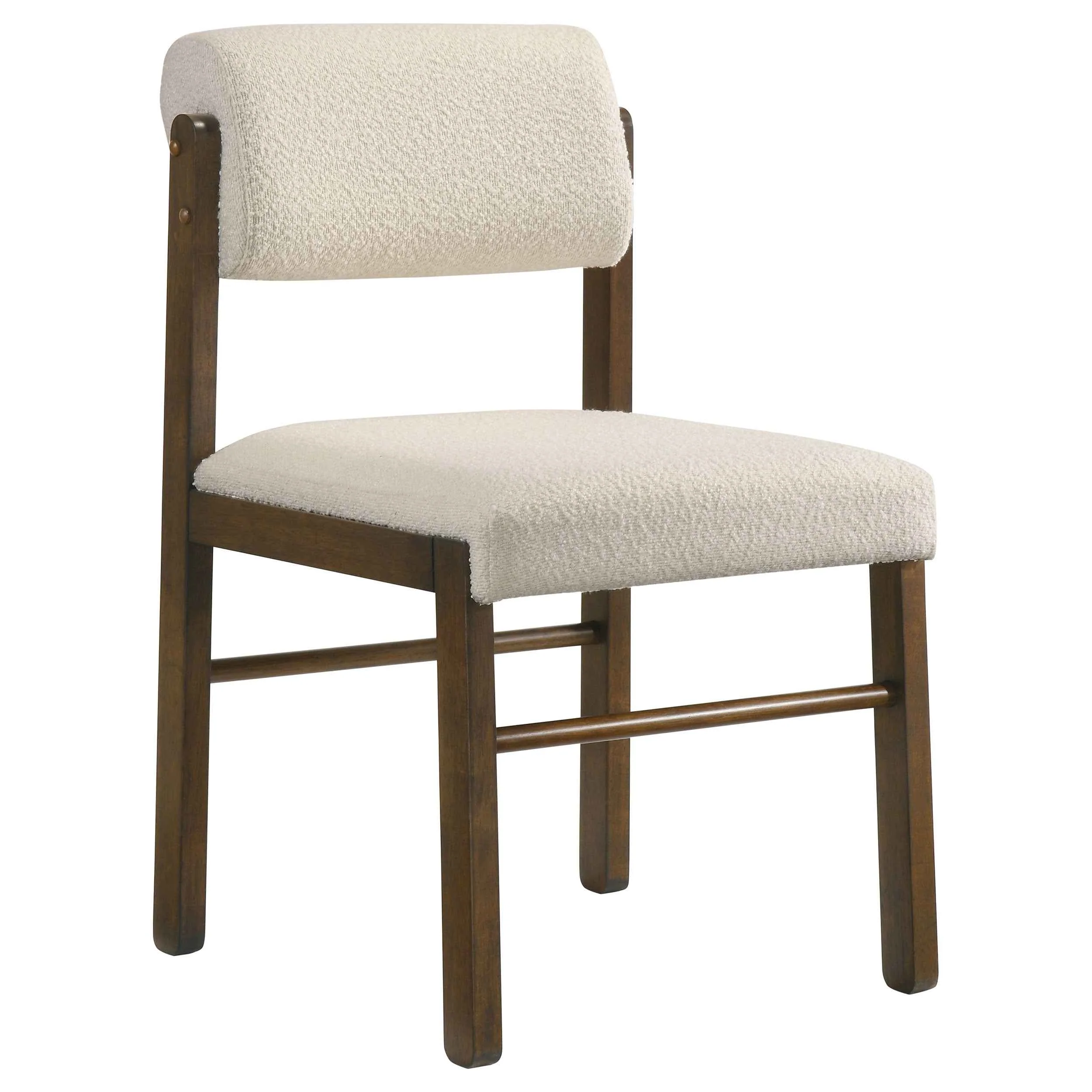 Hamlyn Cream/Walnut 5-piece Round Wood Dining Set - Image 4