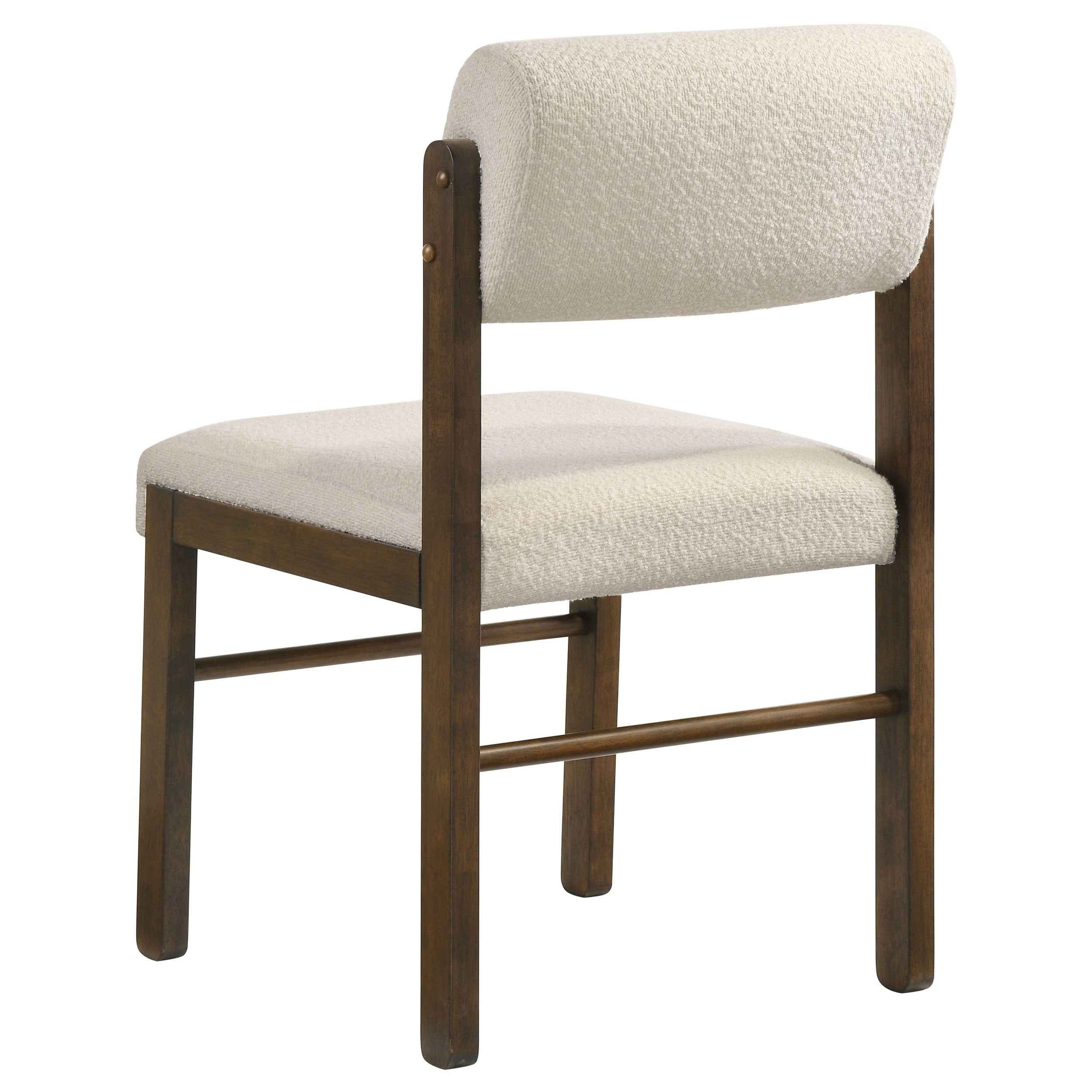 Hamlyn Cream/Walnut 5-piece Round Wood Dining Set - Image 6