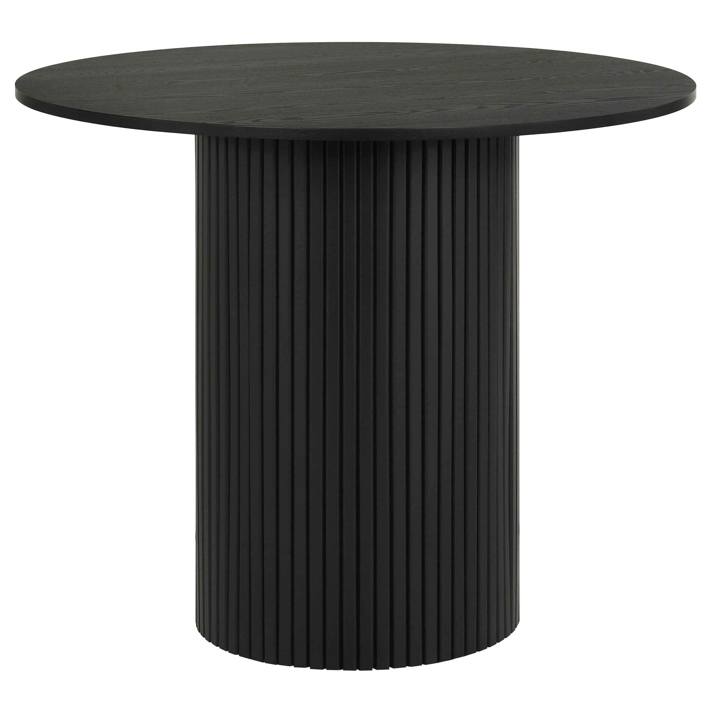 Hamlyn Grey/Black 5-piece Round Wood Counter Height Dining Set - Image 3
