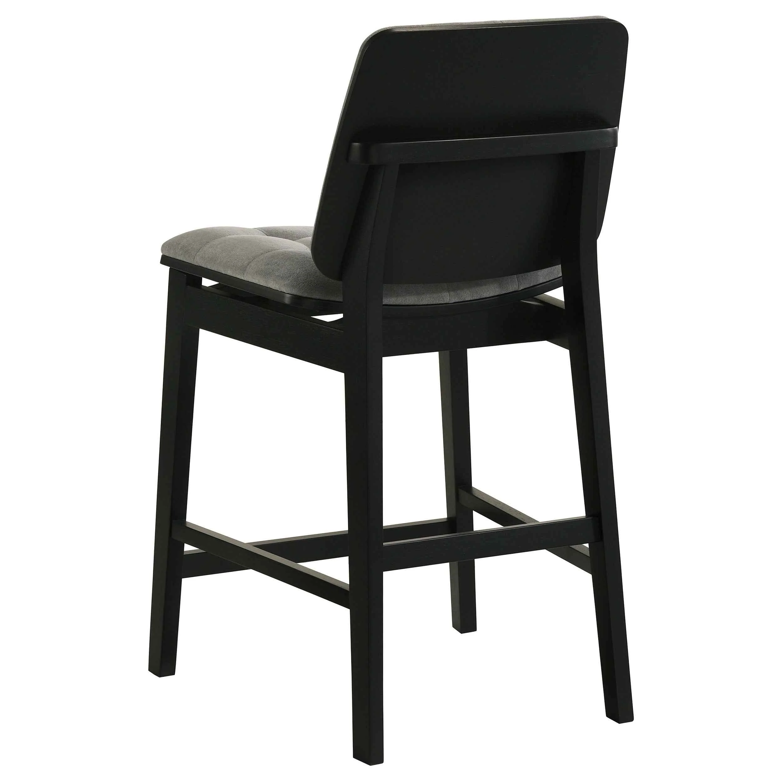 Hamlyn Grey/Black 5-piece Round Wood Counter Height Dining Set - Image 7