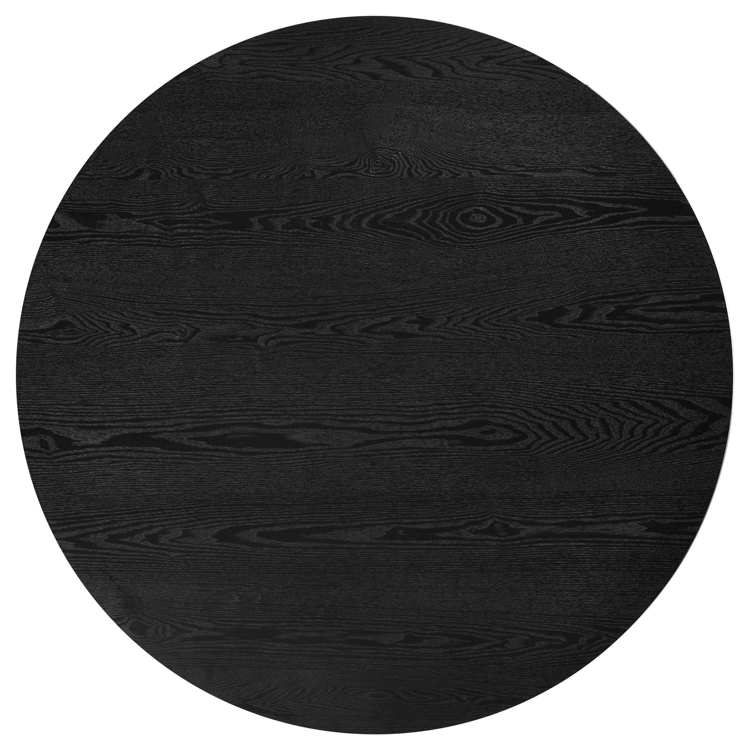 Hamlyn Grey/Black 5-piece Round Wood Dining Set - Image 3