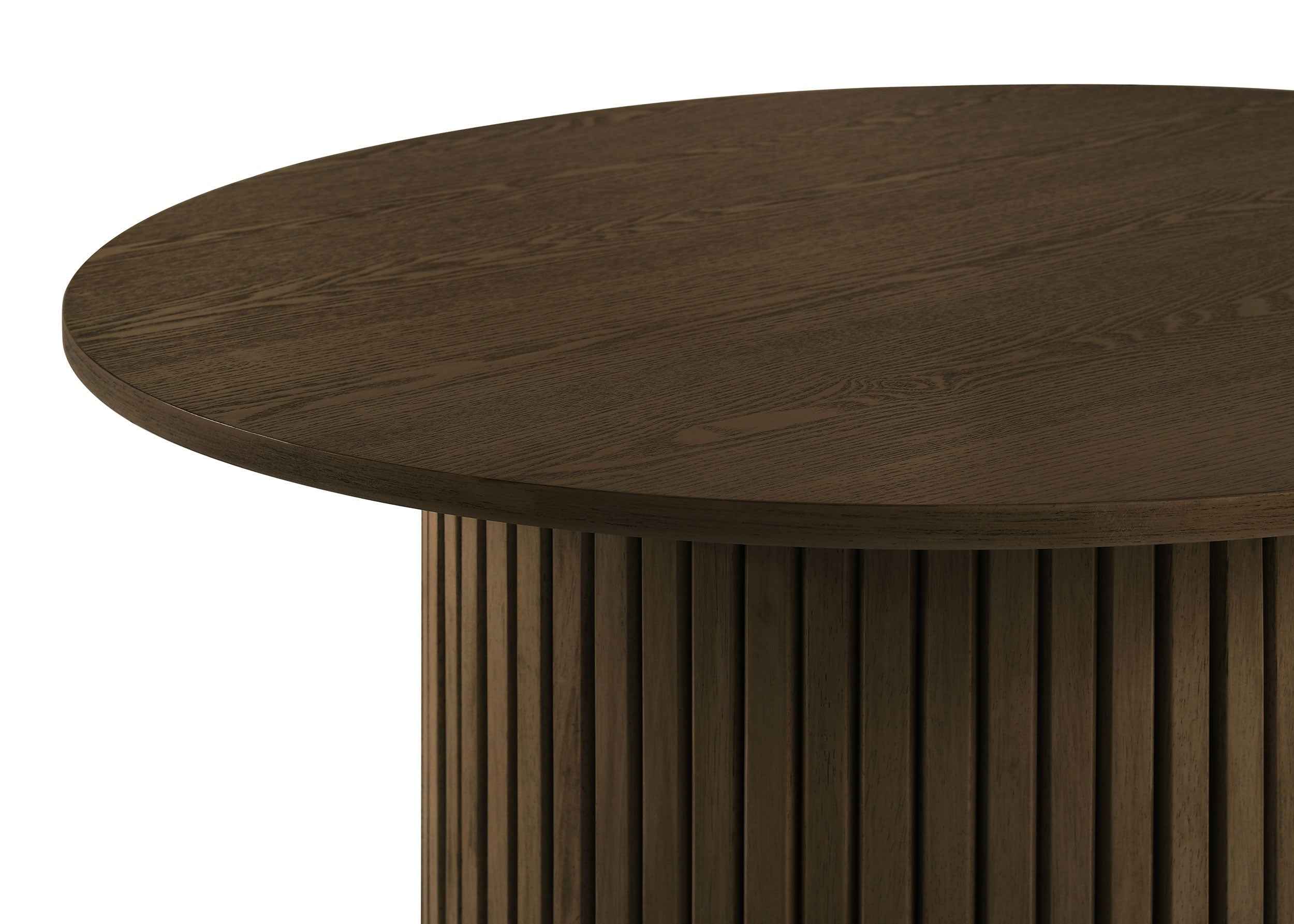 Hamlyn Grey/Walnut 5-piece Round Wood Counter Height Dining Set - Image 4
