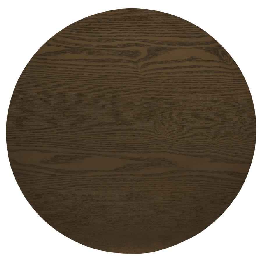 Hamlyn Walnut Round Fluted Occasional Side End Table - Image 4