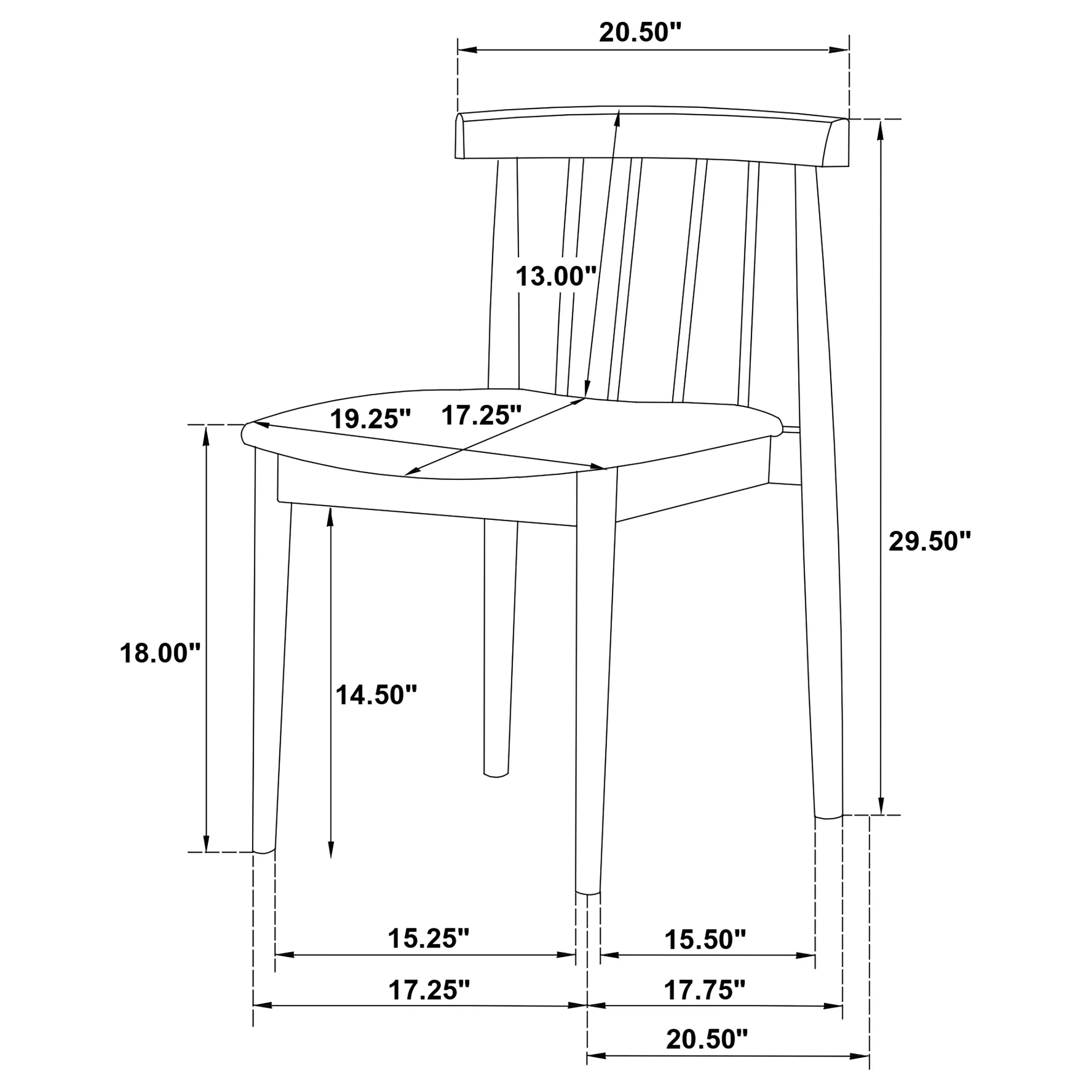 Hamlyn Wheat/Walnut 5-piece Round Wood Dining Set - Image 11