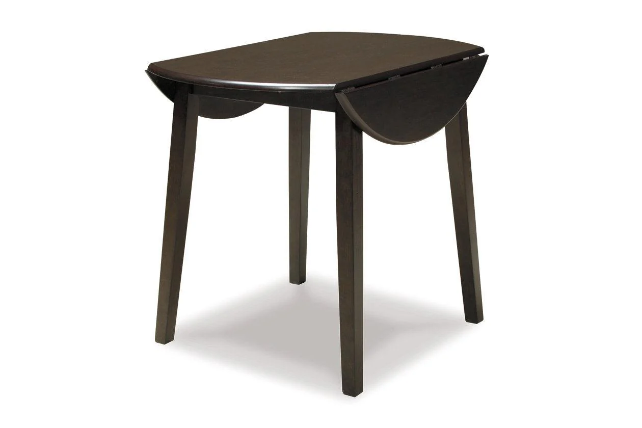 Hammis Dark Brown Dining Drop Leaf Table