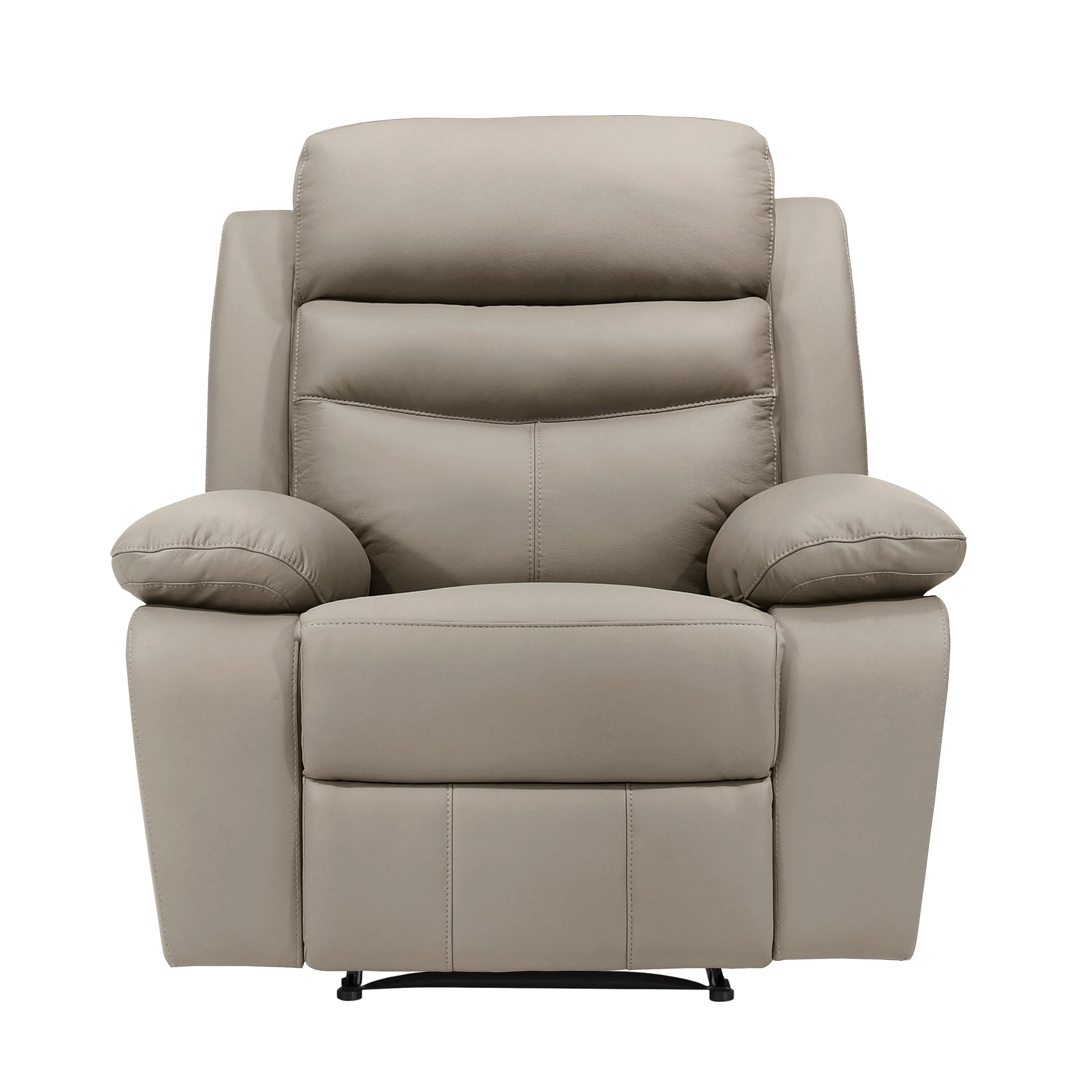 Hancock Latte Leather Double Reclining Living Room Set - Image 11