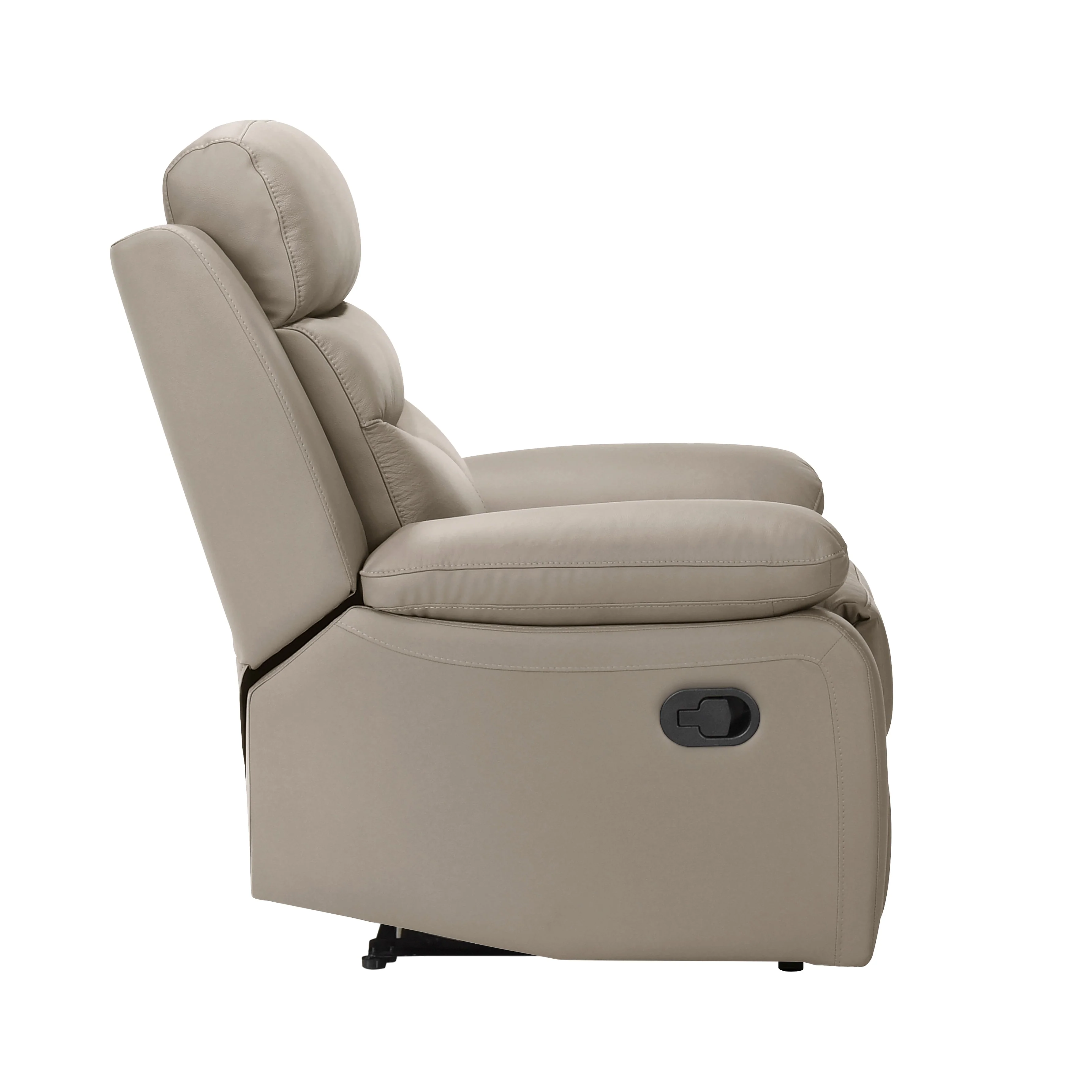 Hancock Latte Leather Reclining Chair - Image 3