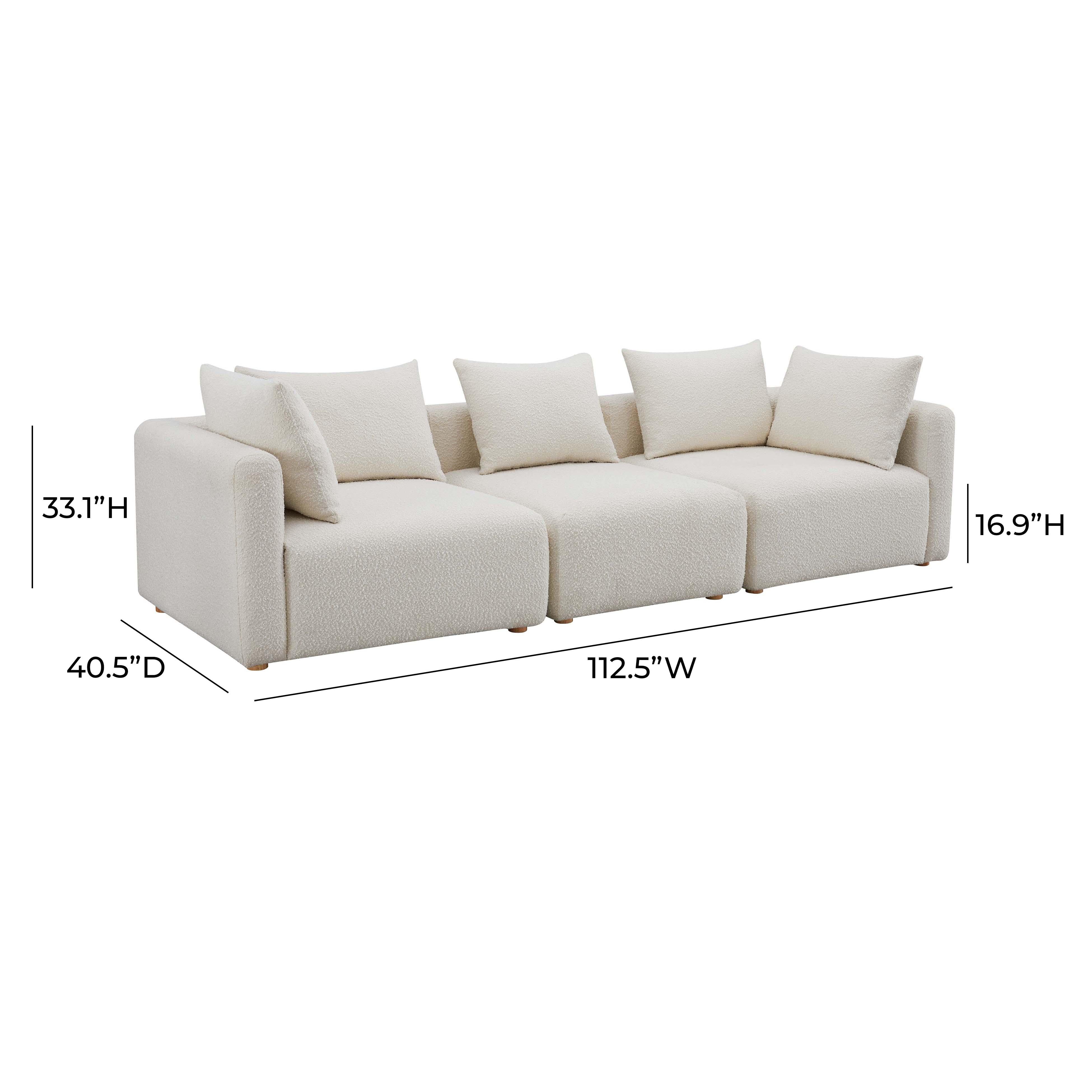 Hangover Cream Boucle Sofa - Image 5