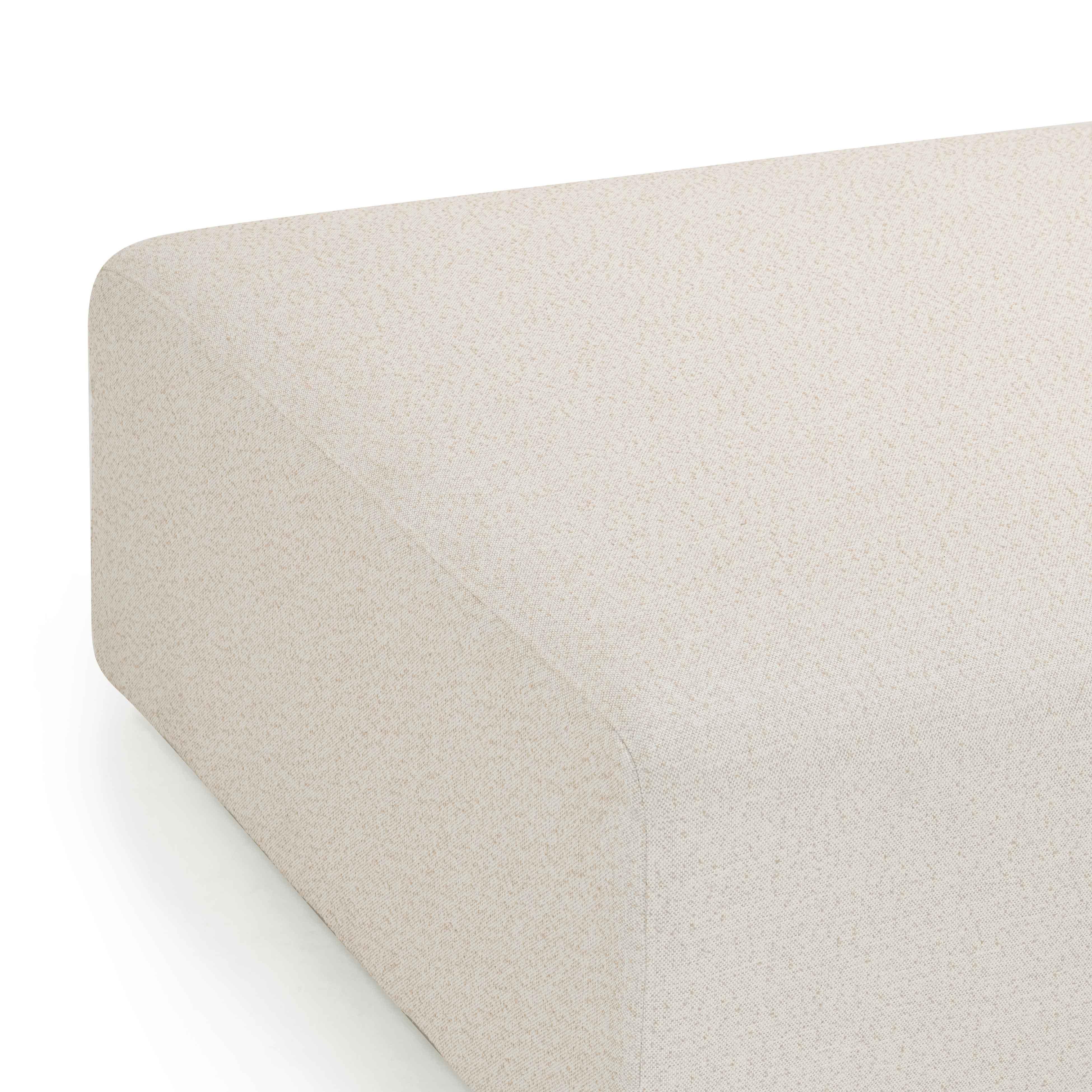 Hangover Cream Outdoor Ottoman - Image 5