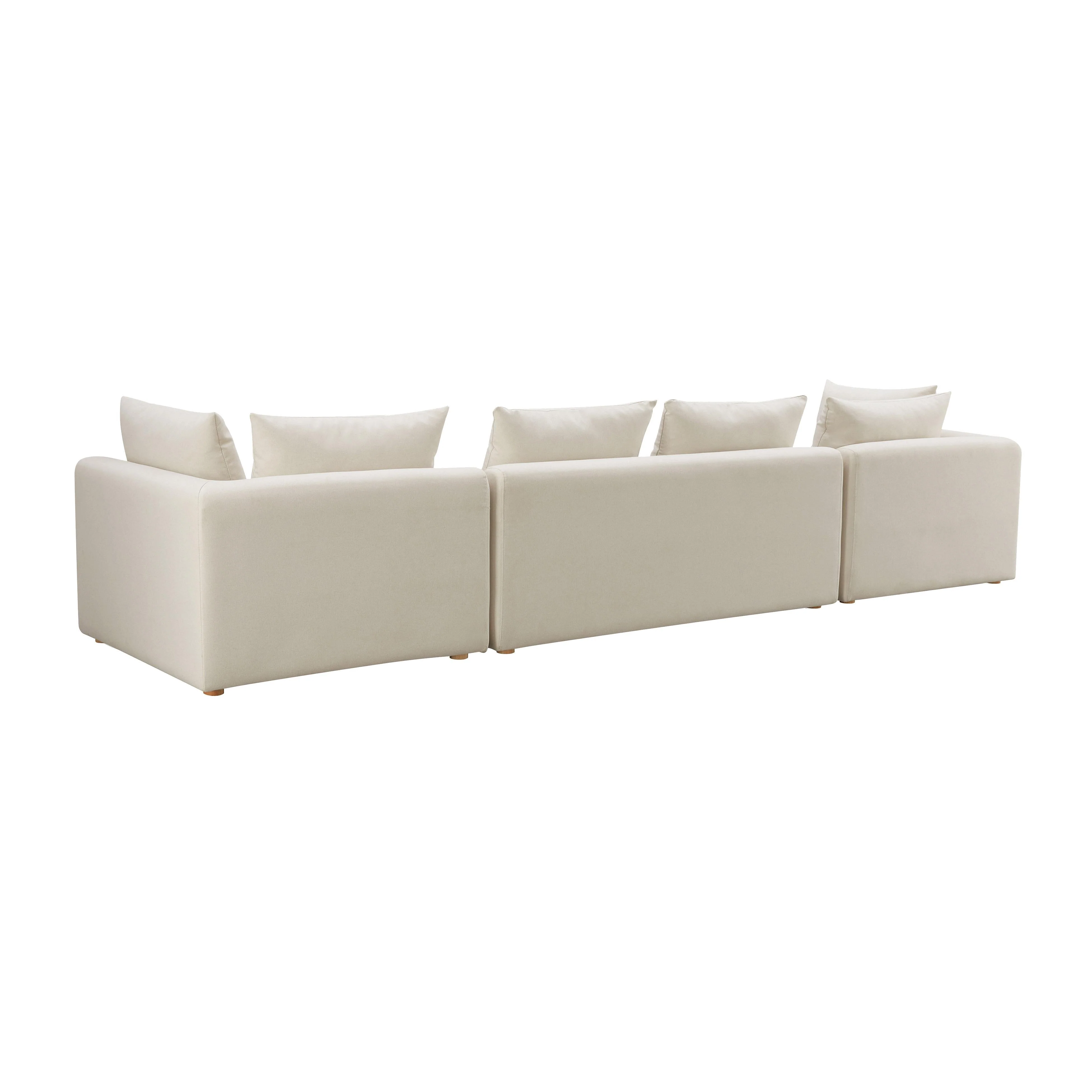 Hangover Cream Performance Linen 145" Long Sofa - Image 3