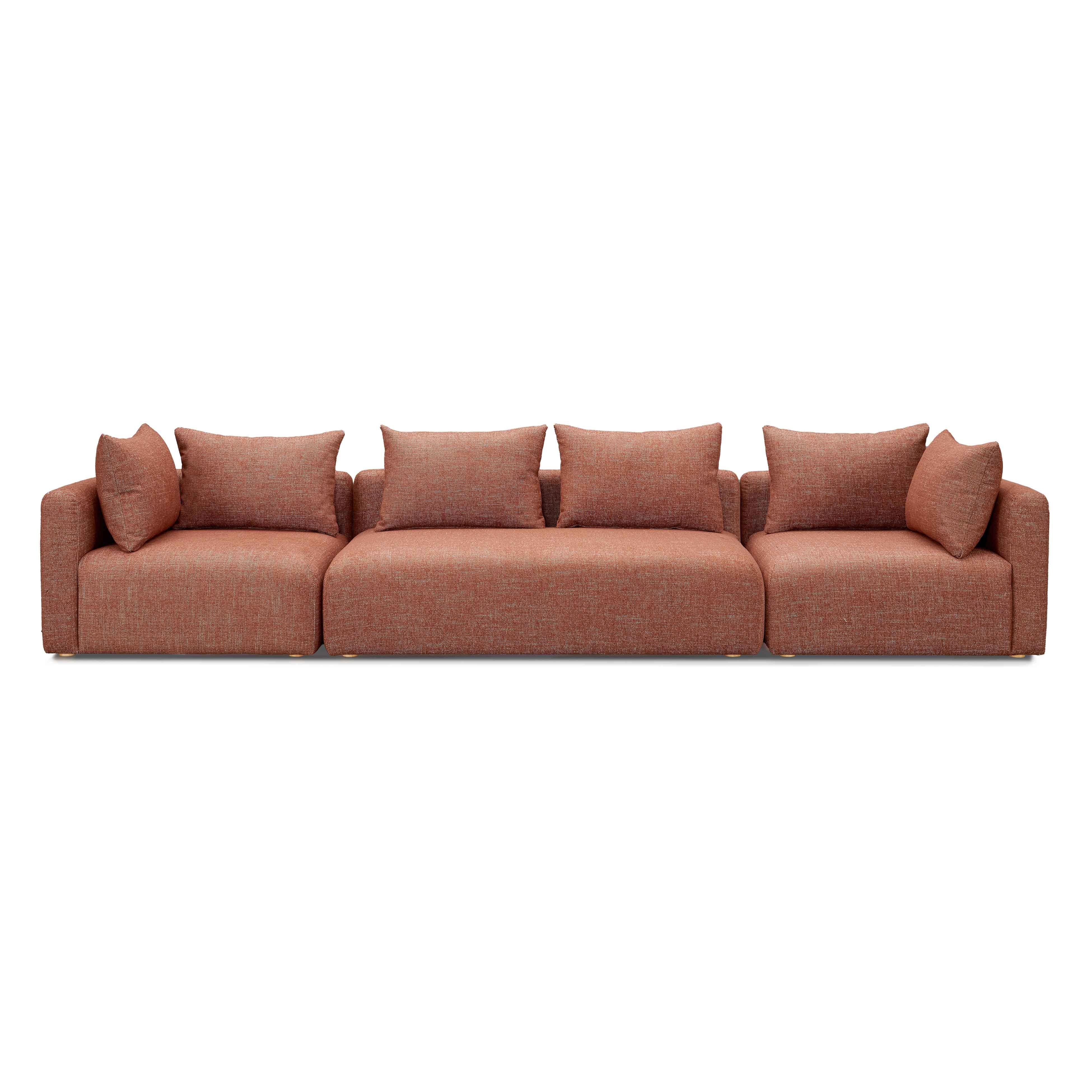 Hangover Heavy Textured Fabric 145" Long Sofa - Image 7