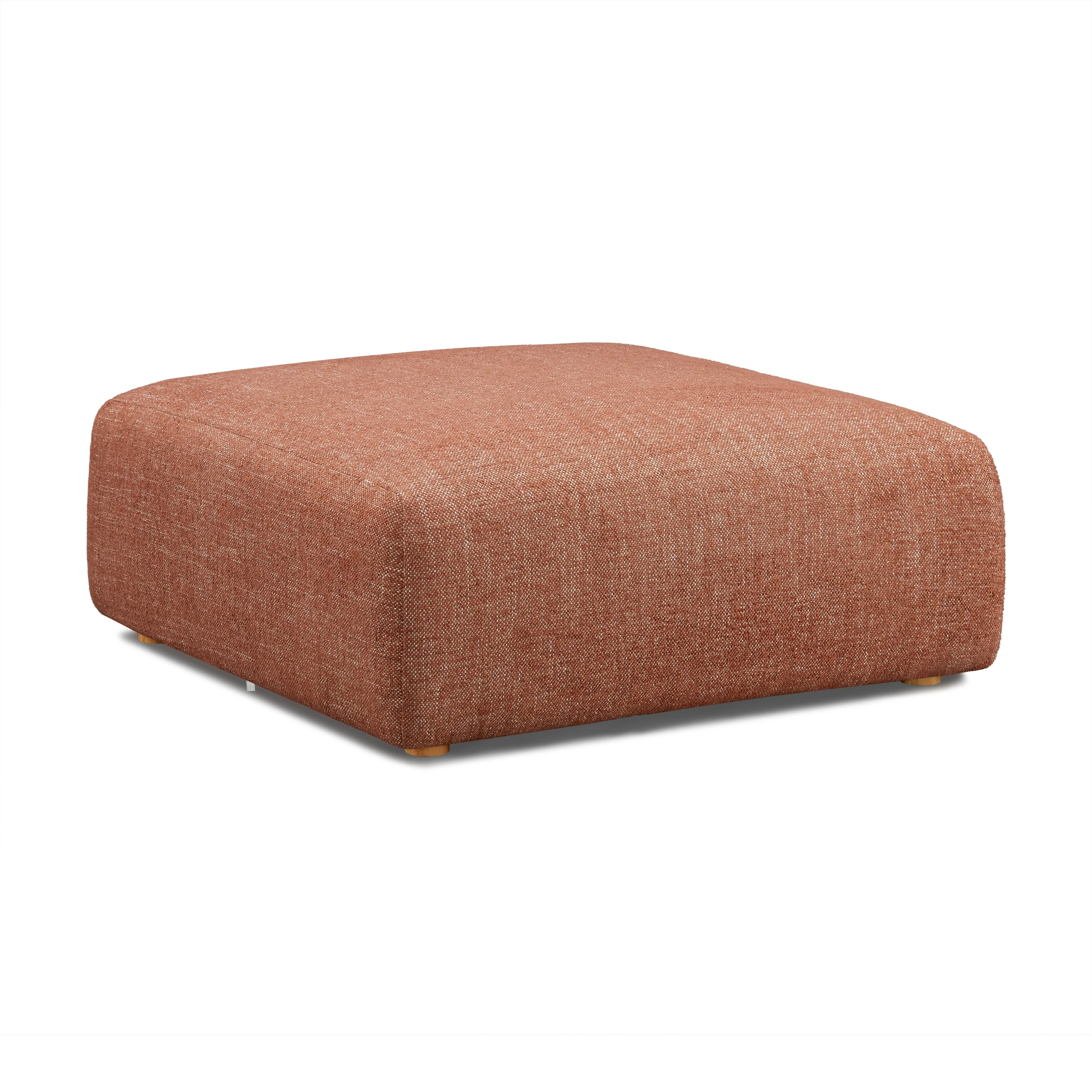 Hangover Heavy Textured Fabric Ottoman - Image 6