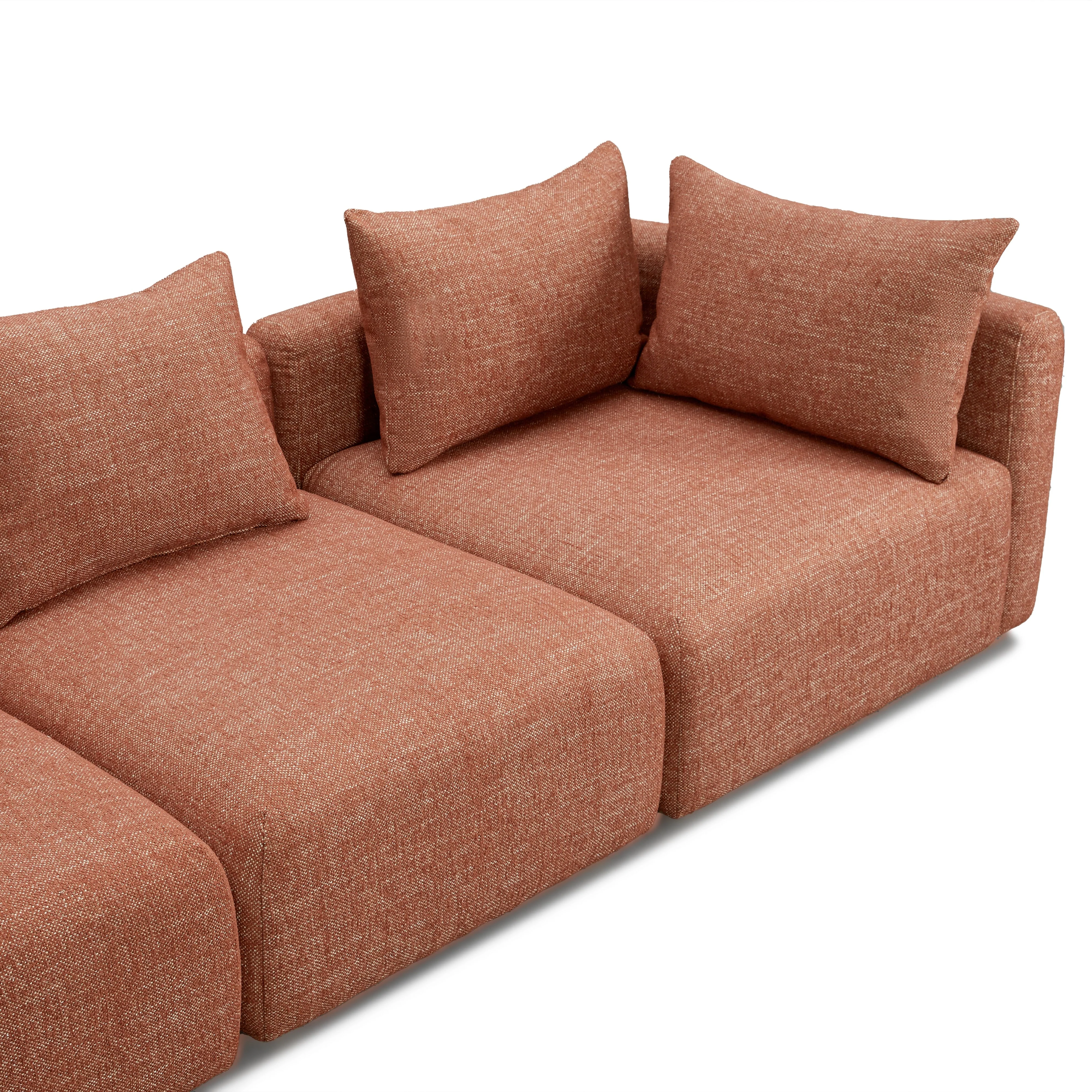 Hangover Heavy Textured Fabric Sofa - Image 8