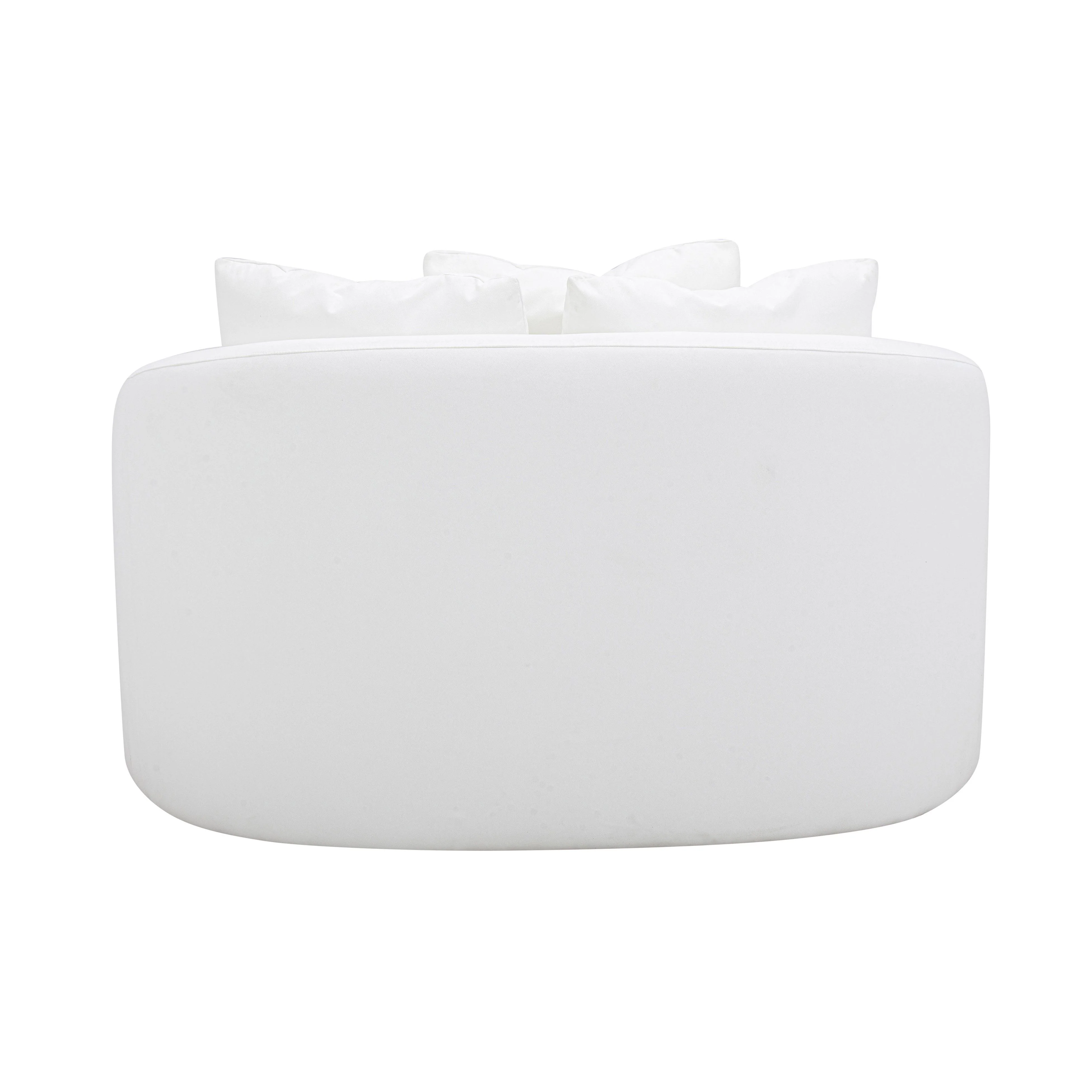 Hanim Cream Linen Daybed - Image 4