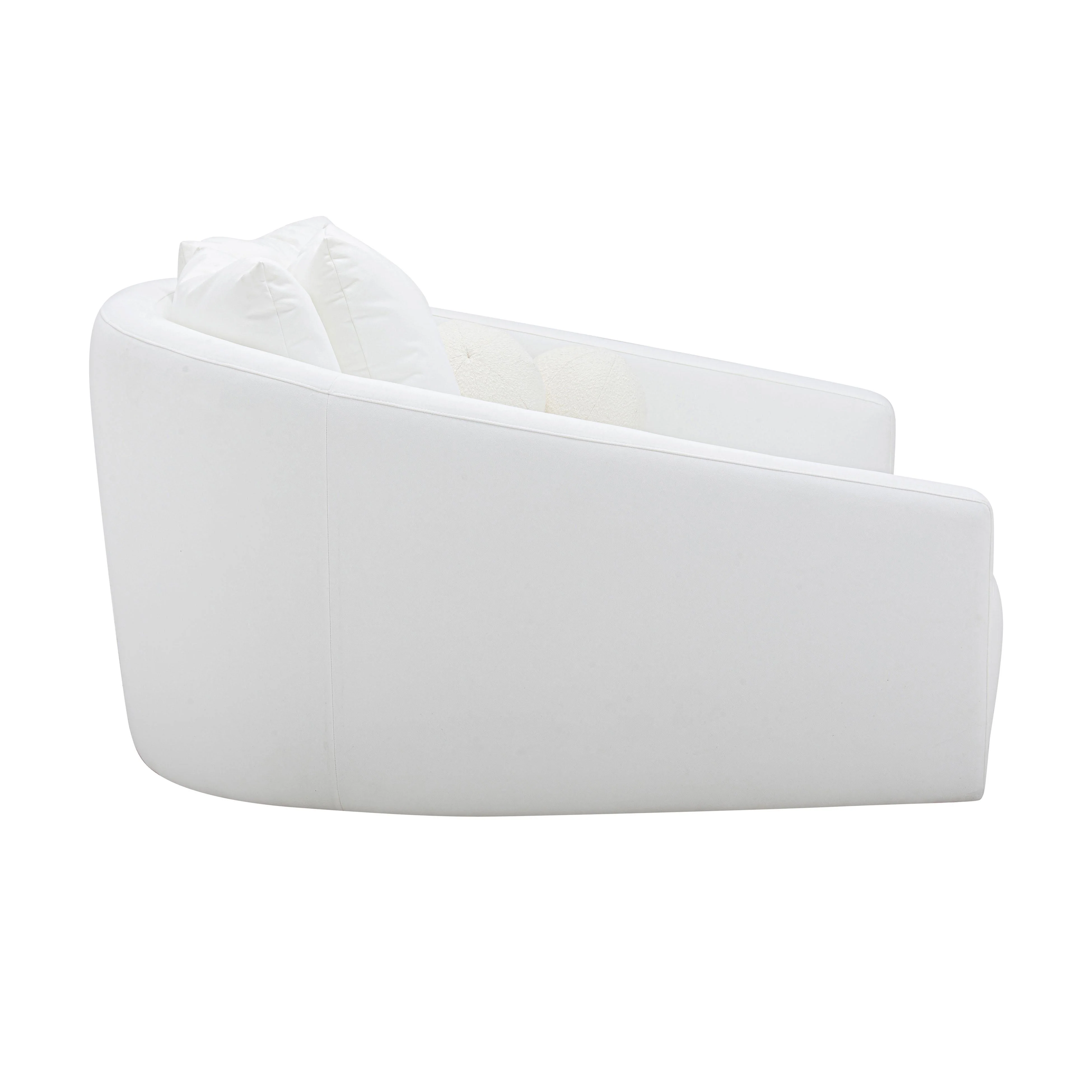 Hanim Cream Linen Daybed - Image 7