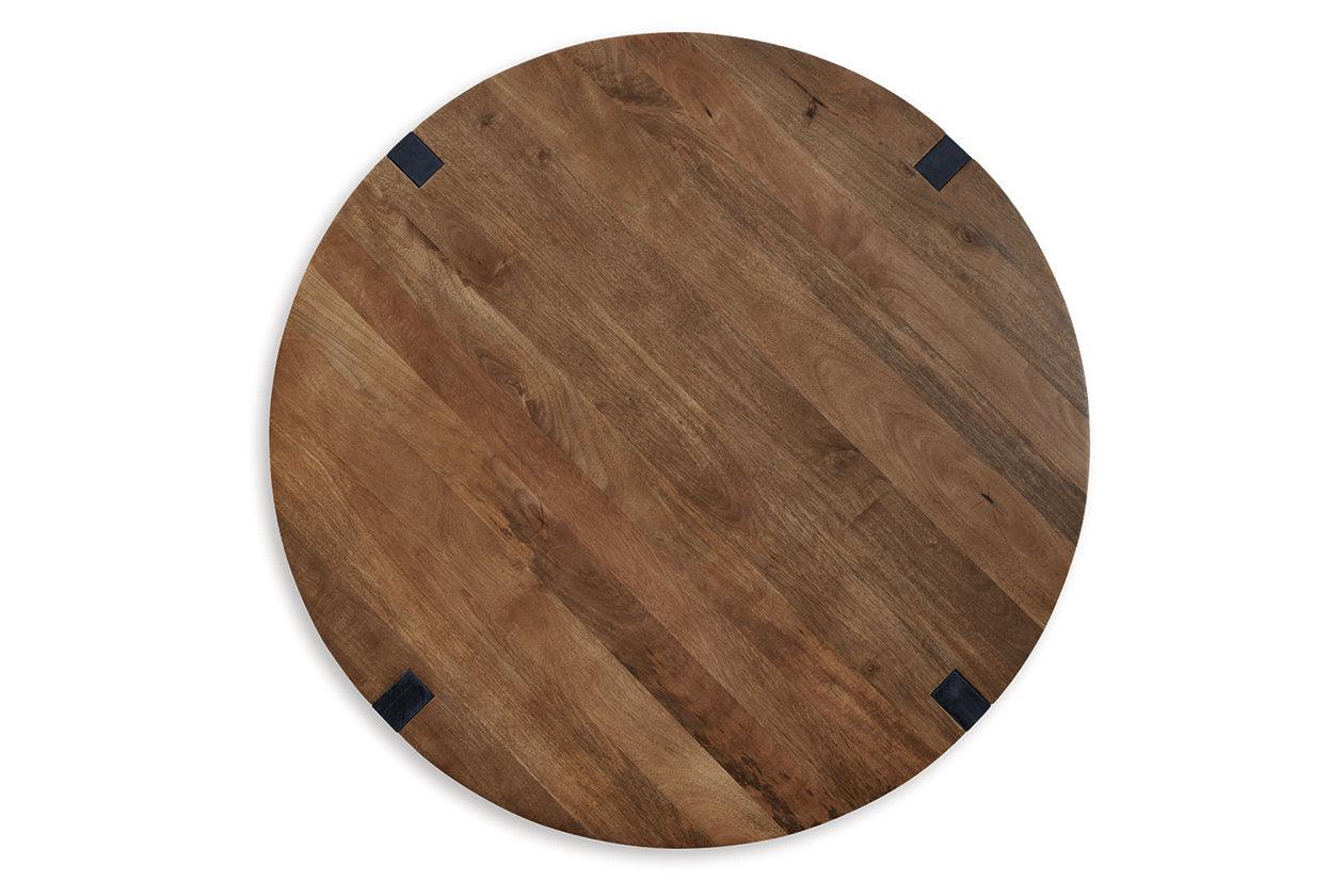 Hanneforth Brown/Black Coffee Table and 2 End Tables - Image 7