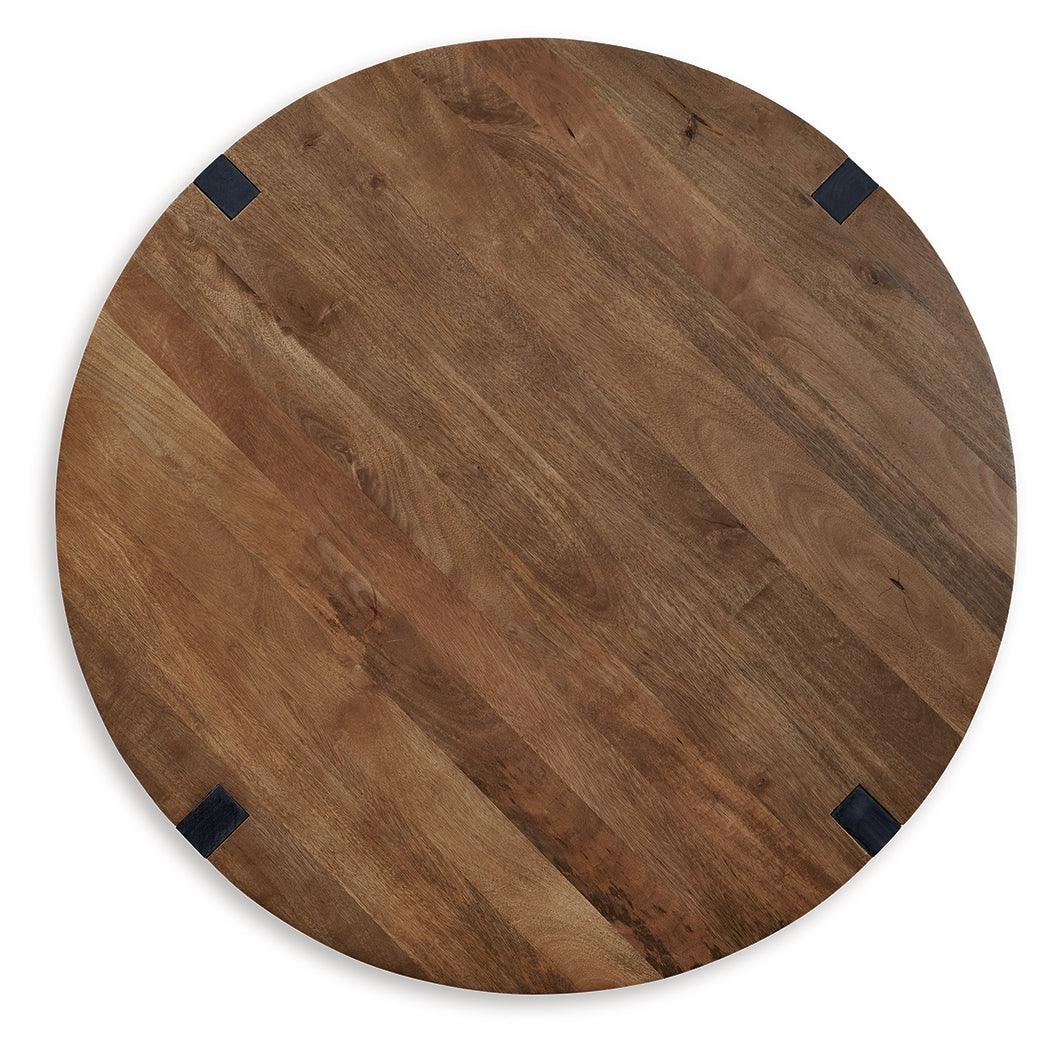 Hanneforth Brown/Black Coffee Table - Image 3