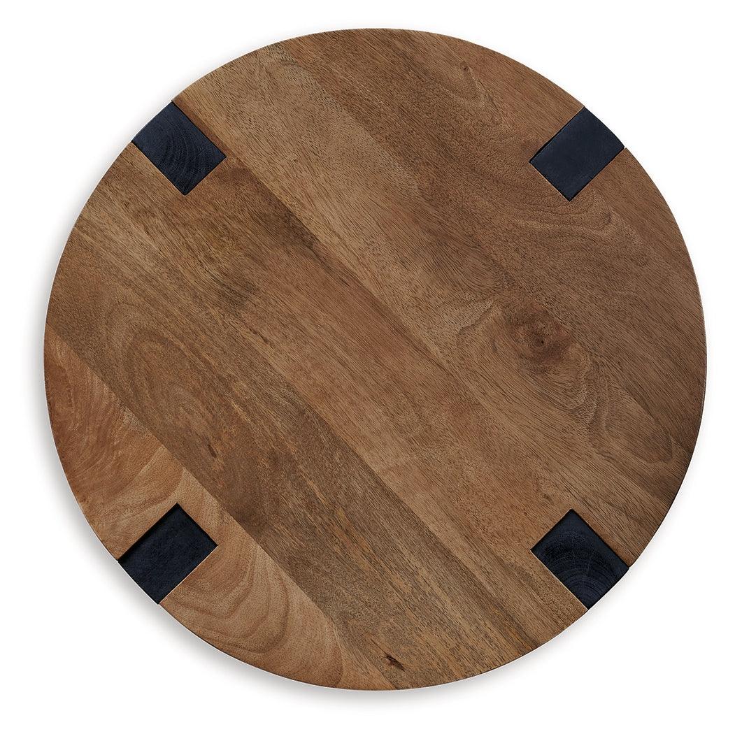 Hanneforth Brown/Black End Table - Image 3