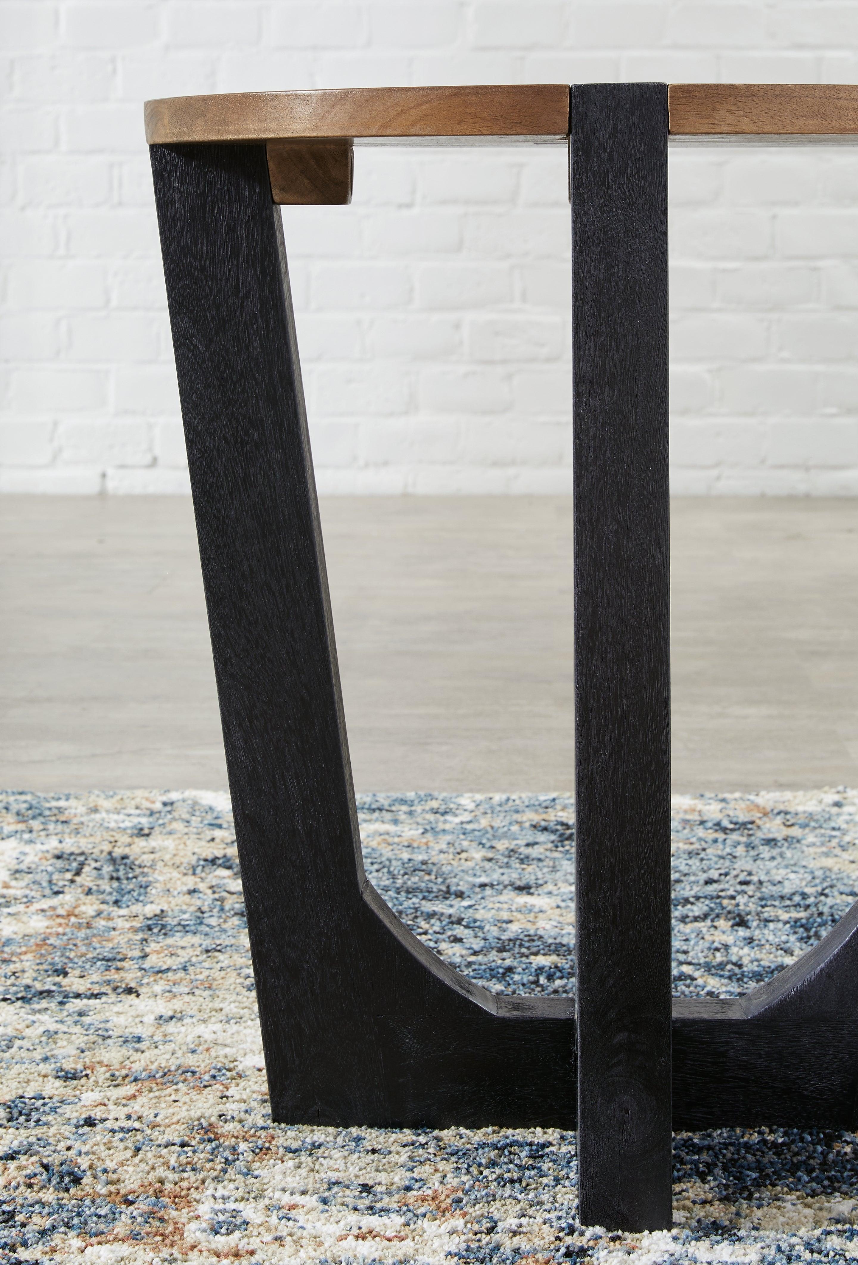 Hanneforth Brown/Black End Table - Image 4