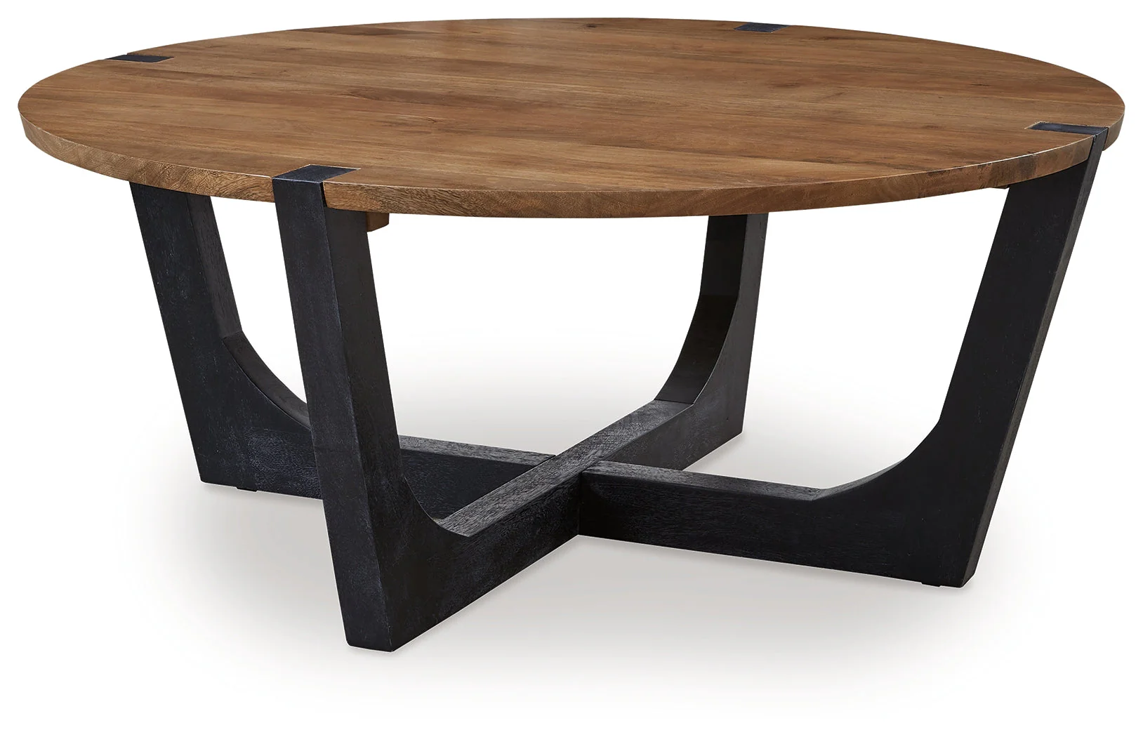 Hanneforth Coffee Table with 1 End Table in Brown/Black - Image 2